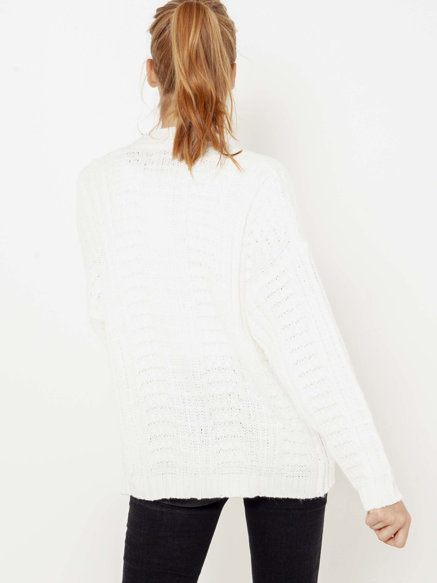 CAMAIEU Cardigan Alb - Pled.ro