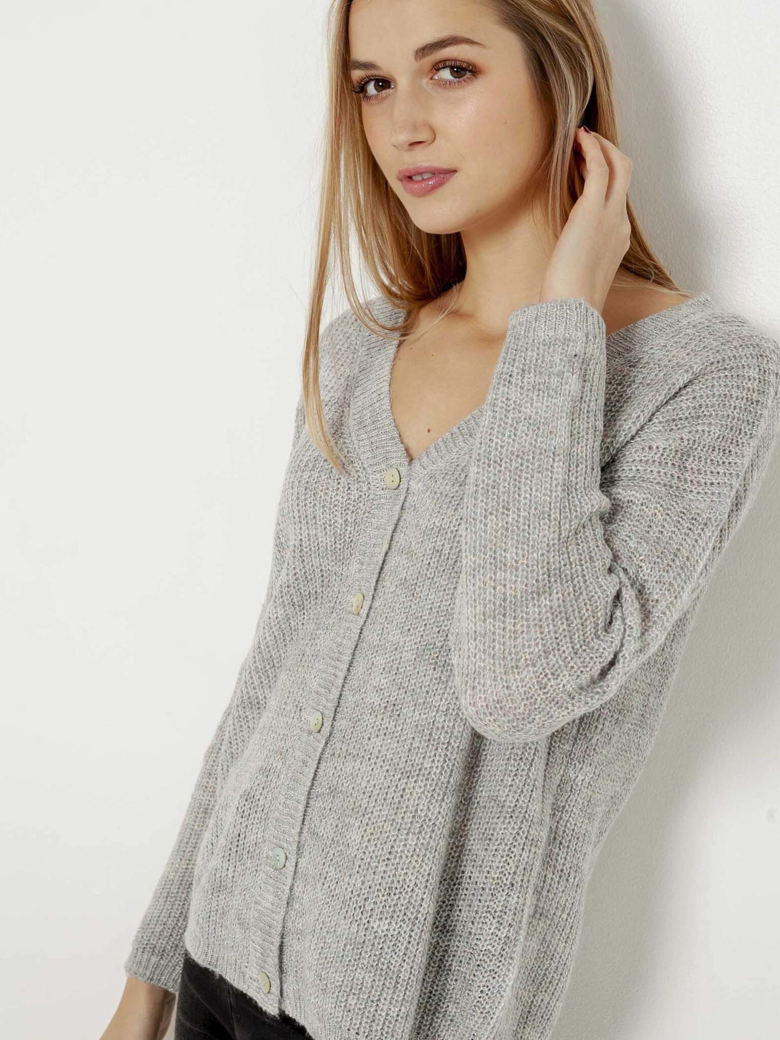 CAMAIEU Cardigan Gri - Pled.ro