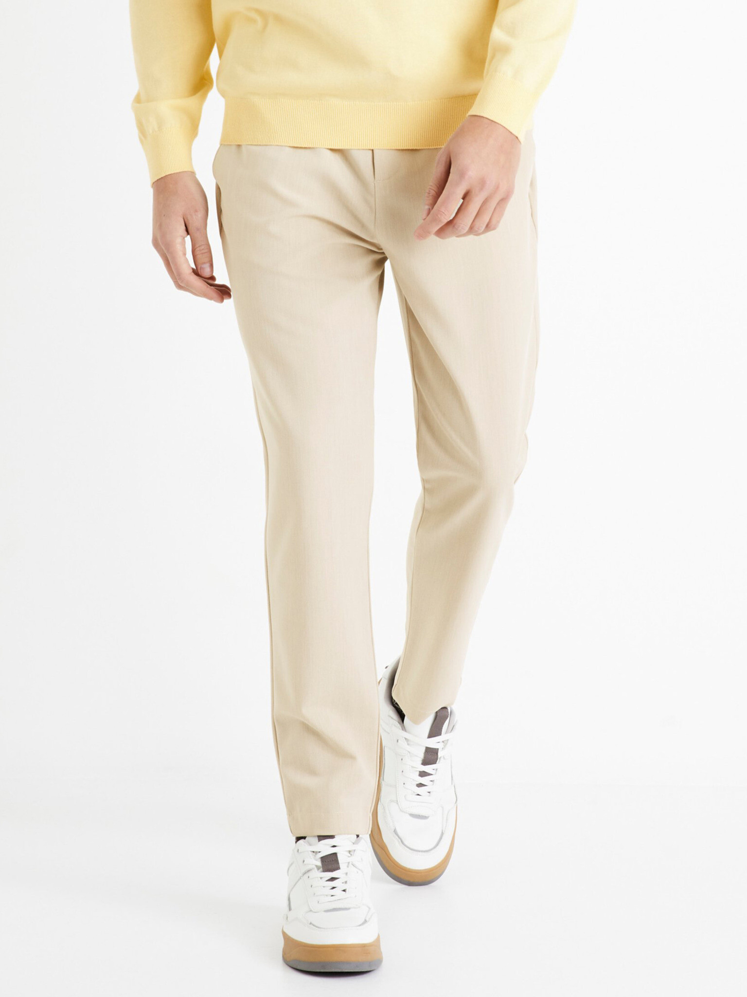 Celio 24H Dosmart Pantaloni Bej - Pled.ro