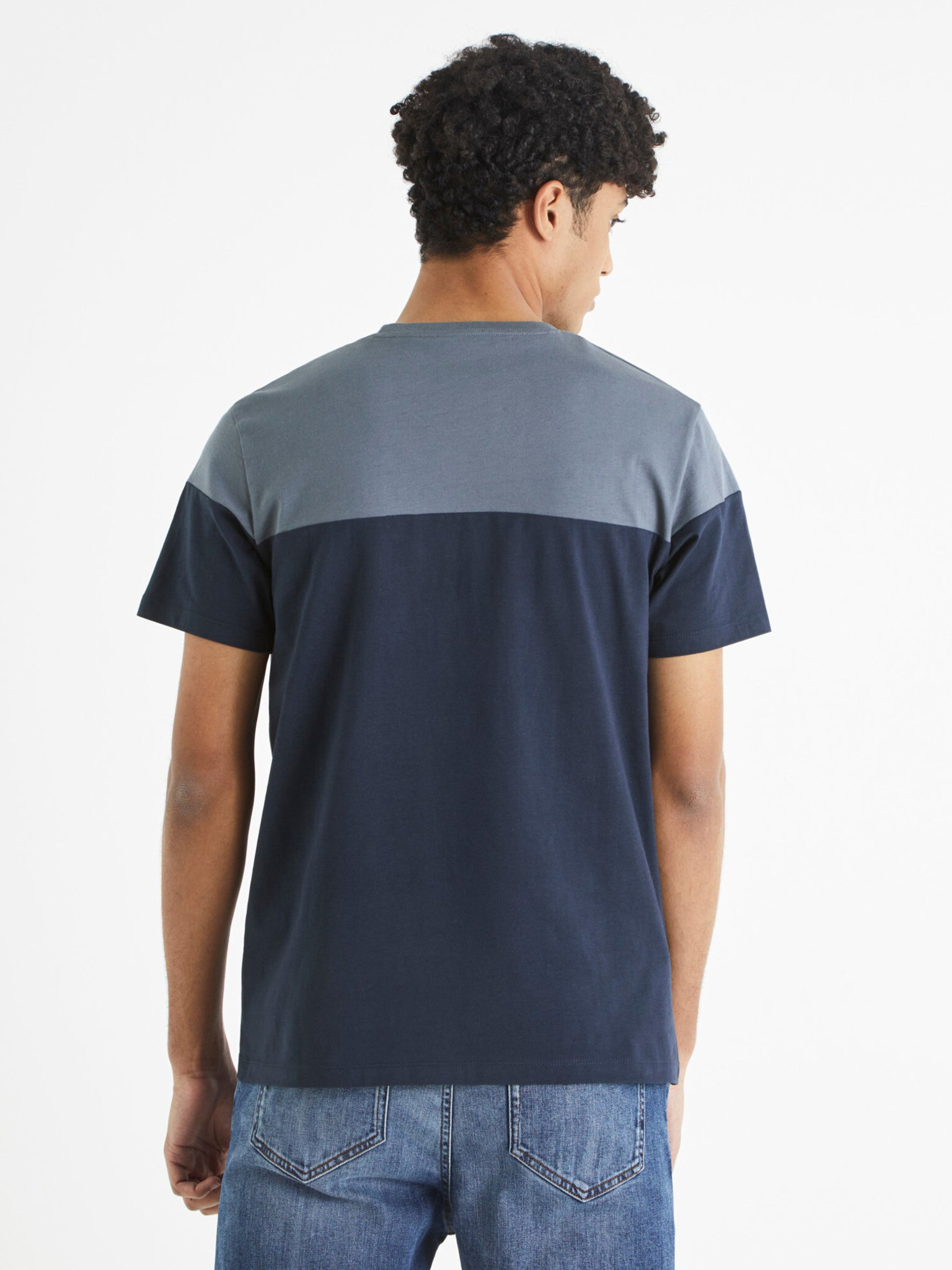 Celio Becolored Tricou Albastru - Pled.ro