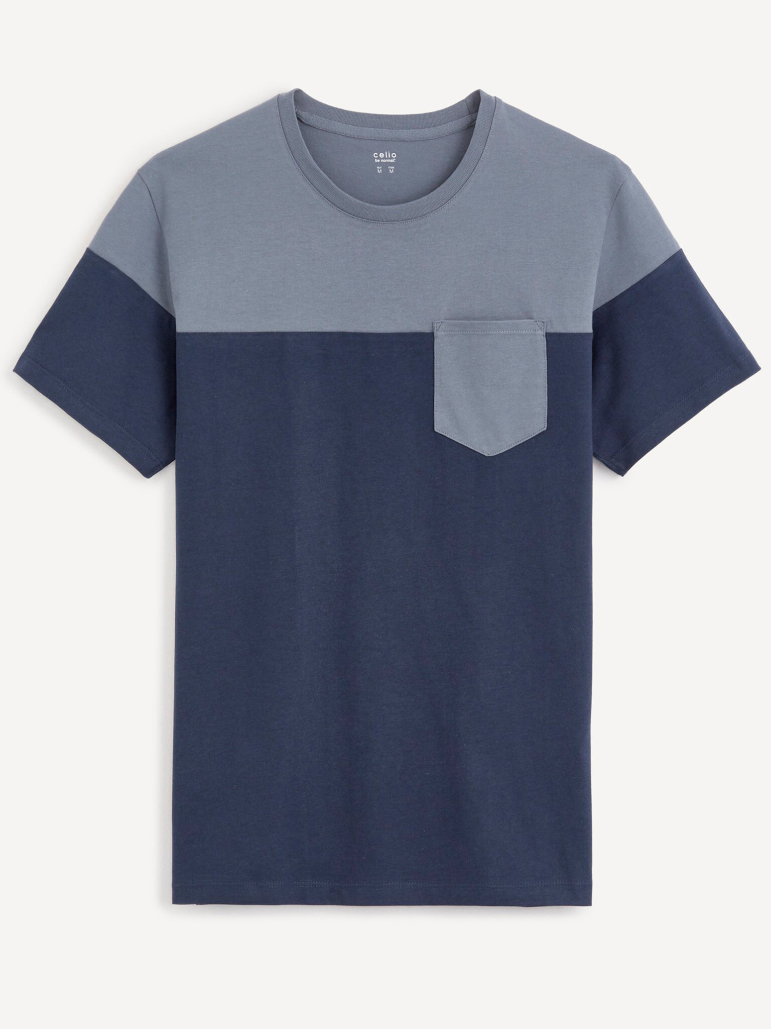 Celio Becolored Tricou Albastru - Pled.ro