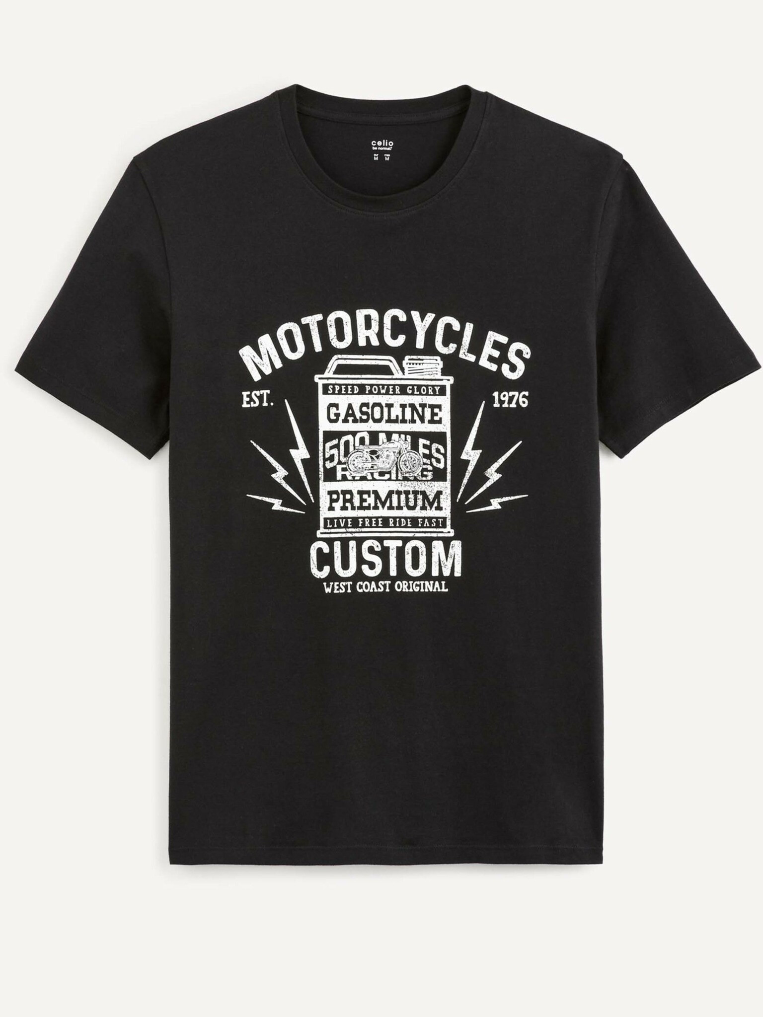 Celio Bedisplay Motorcycles Tricou Negru - Pled.ro