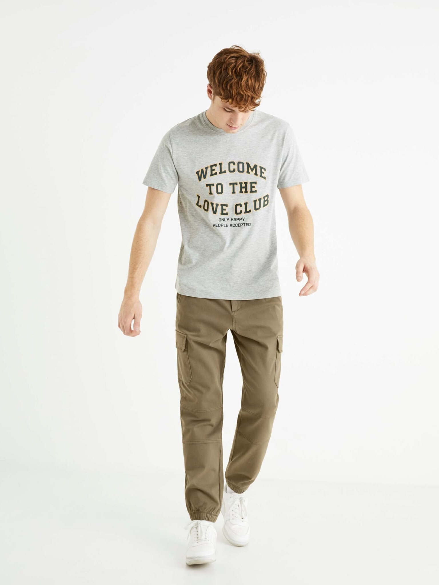 Celio Bedisplay Welcome Tricou Gri - Pled.ro