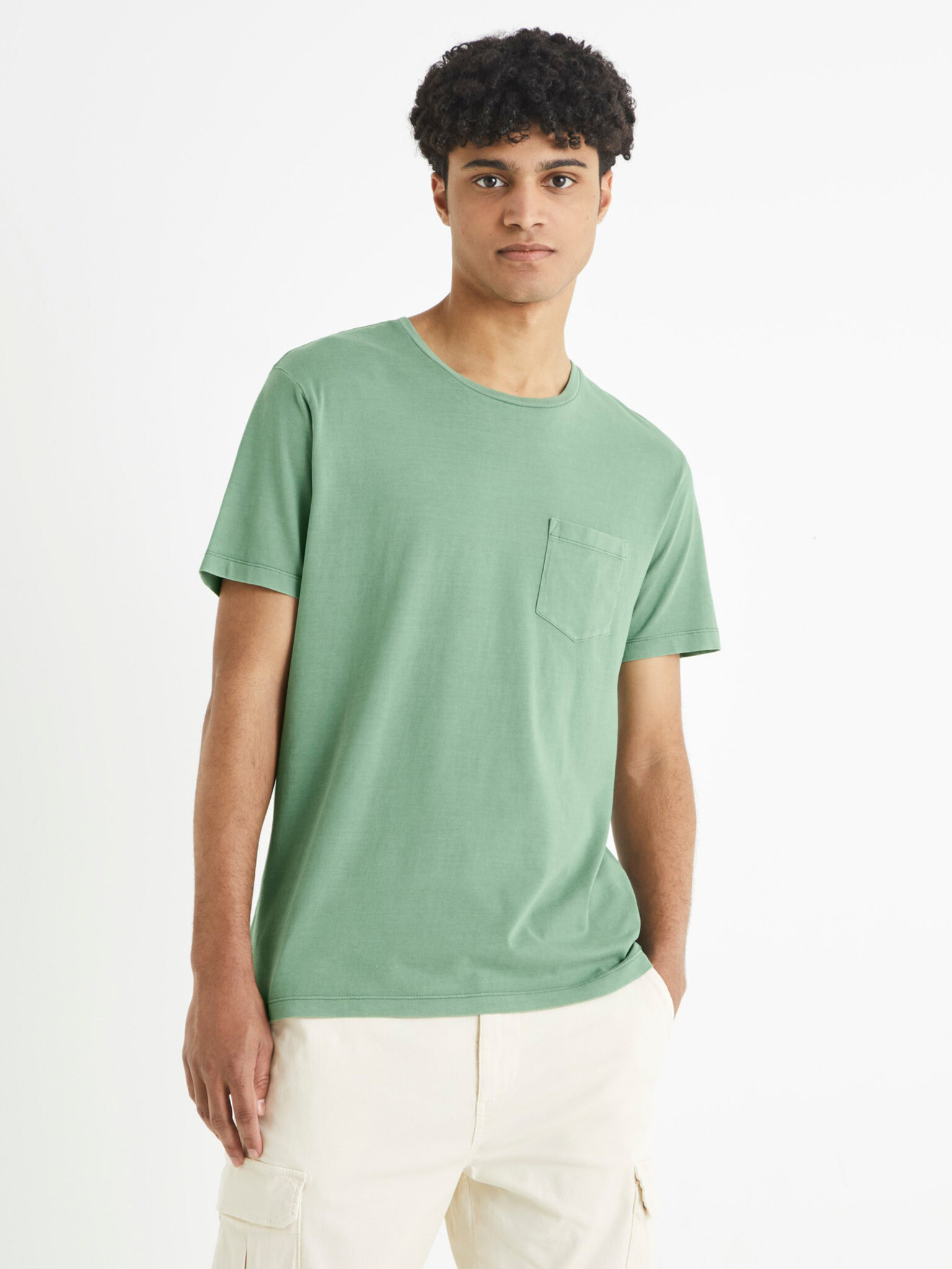 Celio Bewashv Tricou Verde - Pled.ro