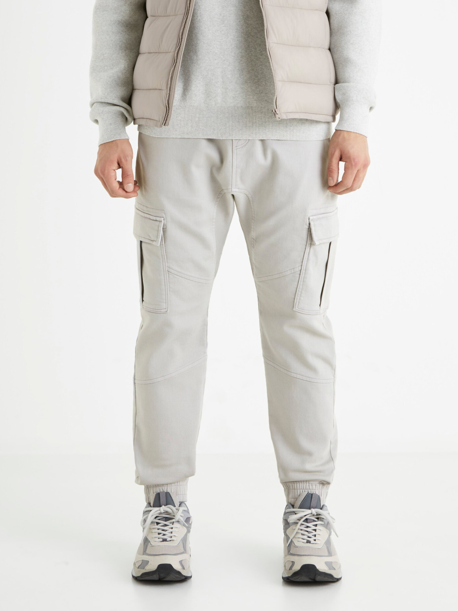 Celio Cargo Pantaloni Gri - Pled.ro