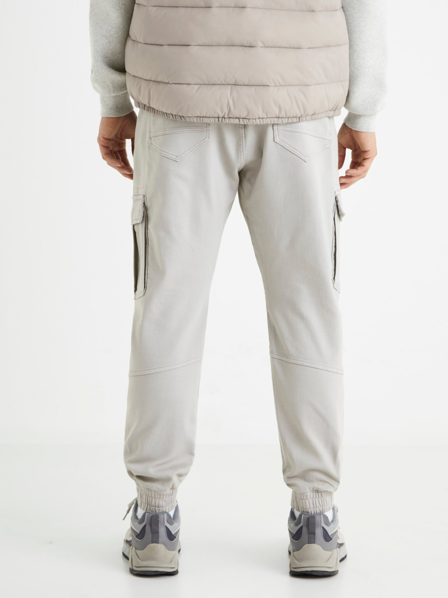 Celio Cargo Pantaloni Gri - Pled.ro