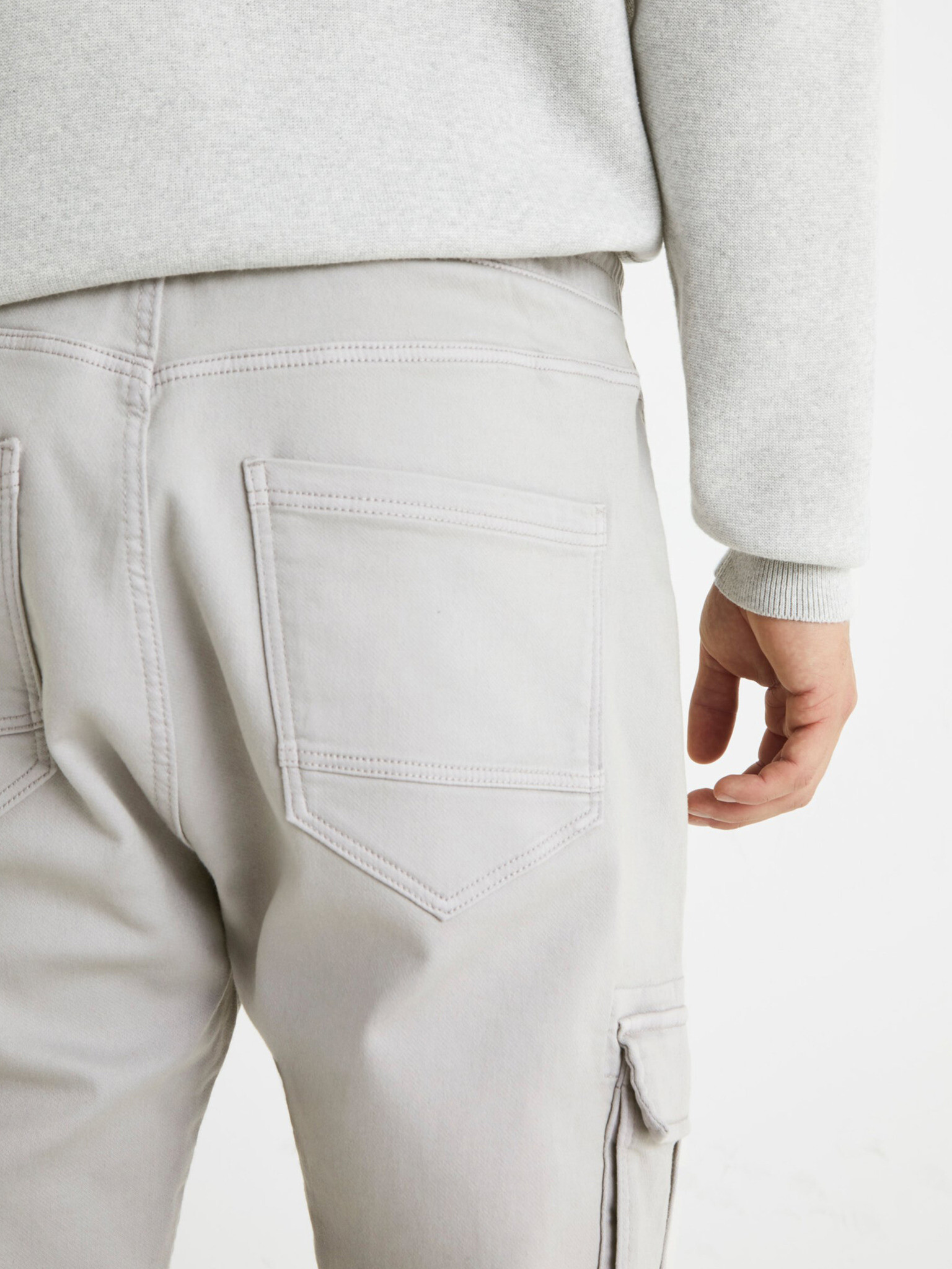 Celio Cargo Pantaloni Gri - Pled.ro