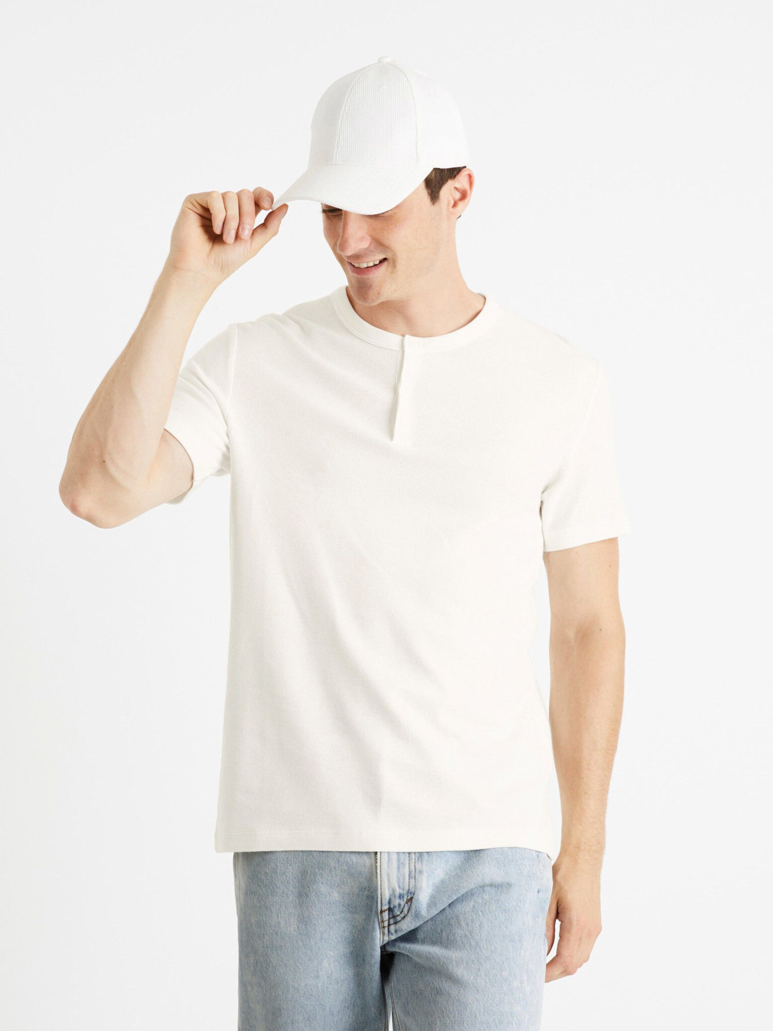 Celio Cegabble Tricou Bej - Pled.ro