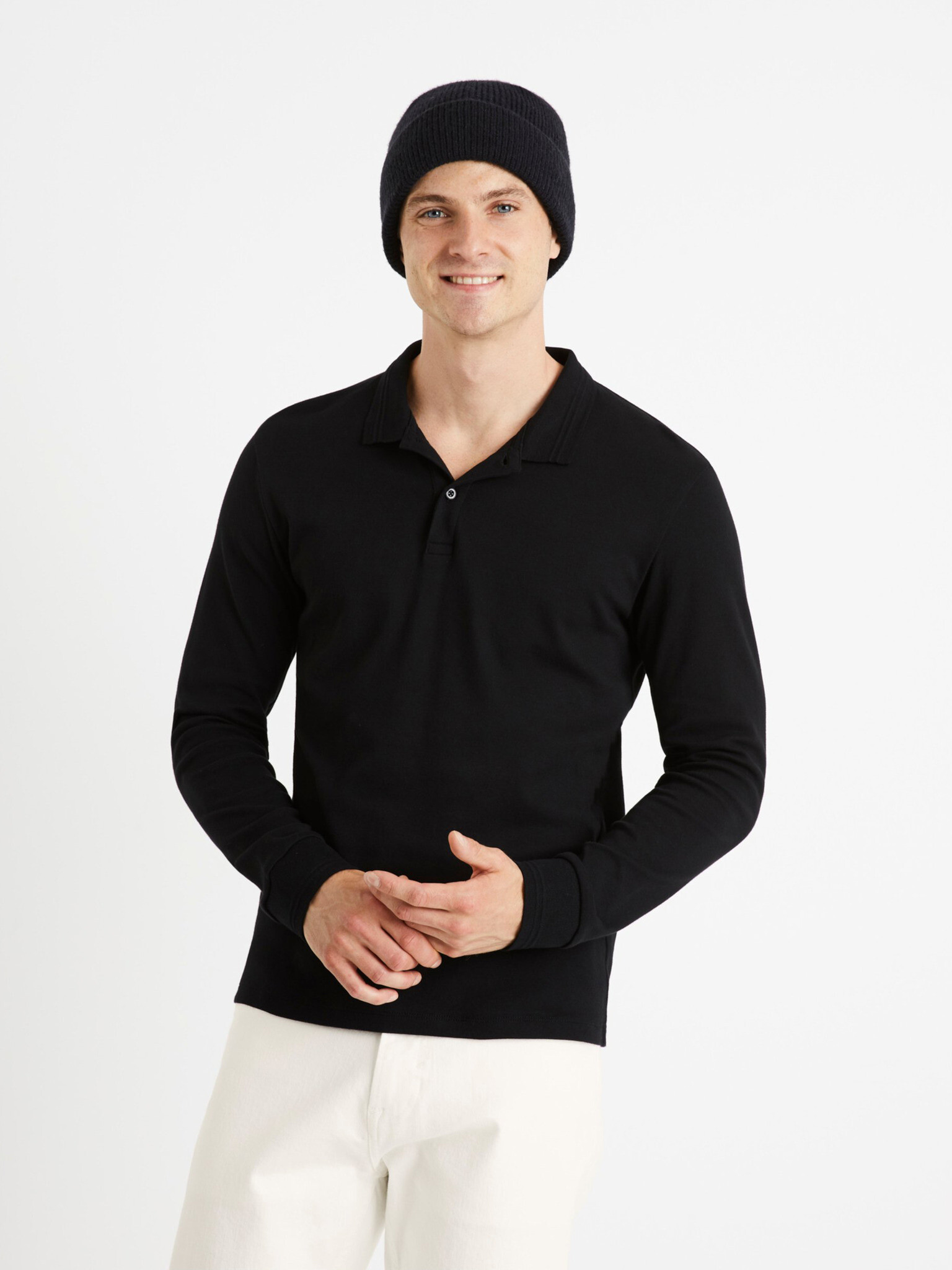 Celio Cejersy Polo Tricou Negru - Pled.ro