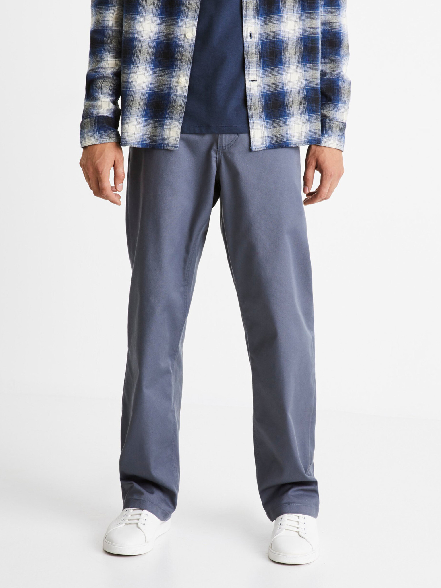 Celio Coloose1 Pantaloni Albastru - Pled.ro