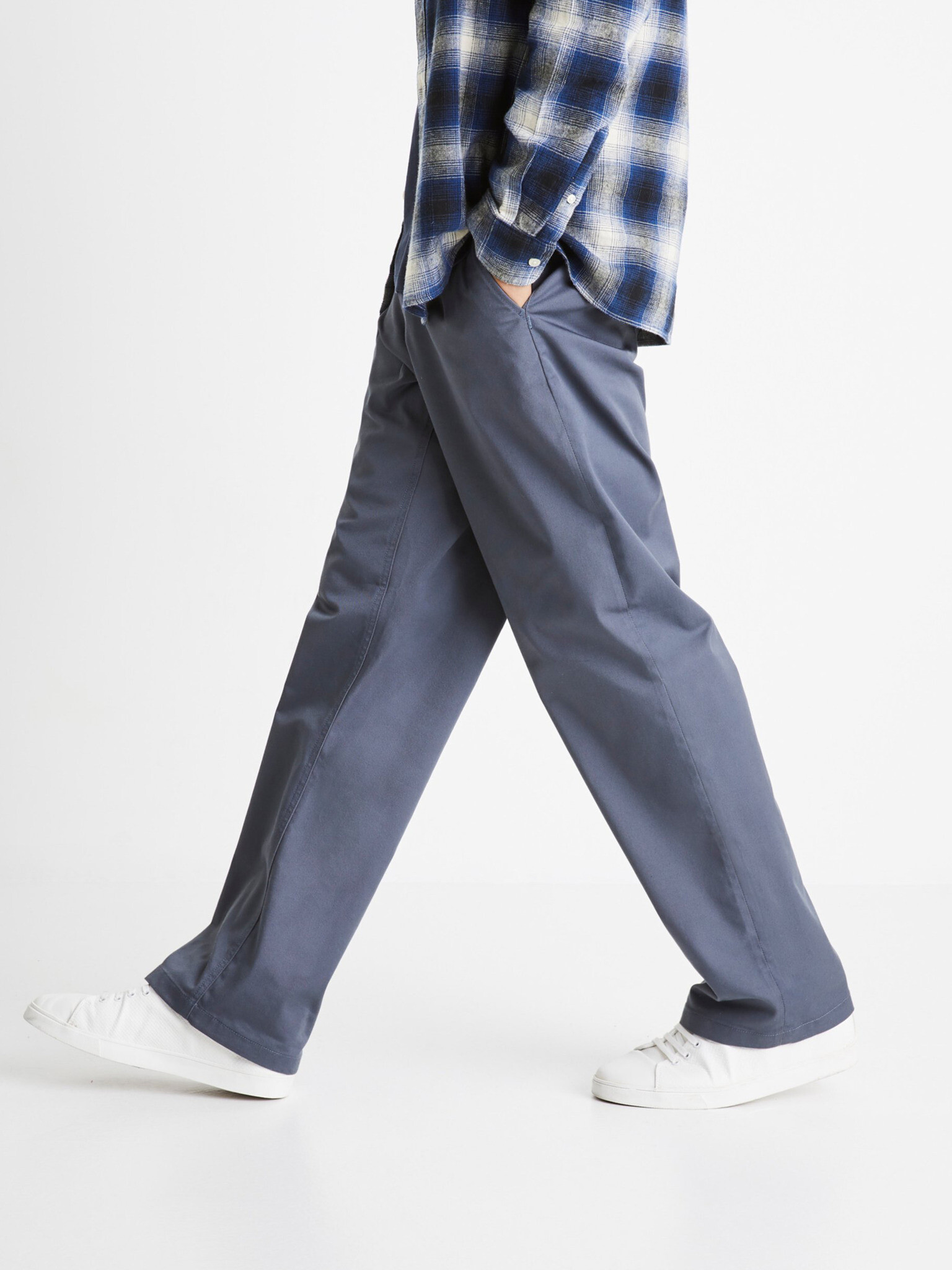 Celio Coloose1 Pantaloni Albastru - Pled.ro