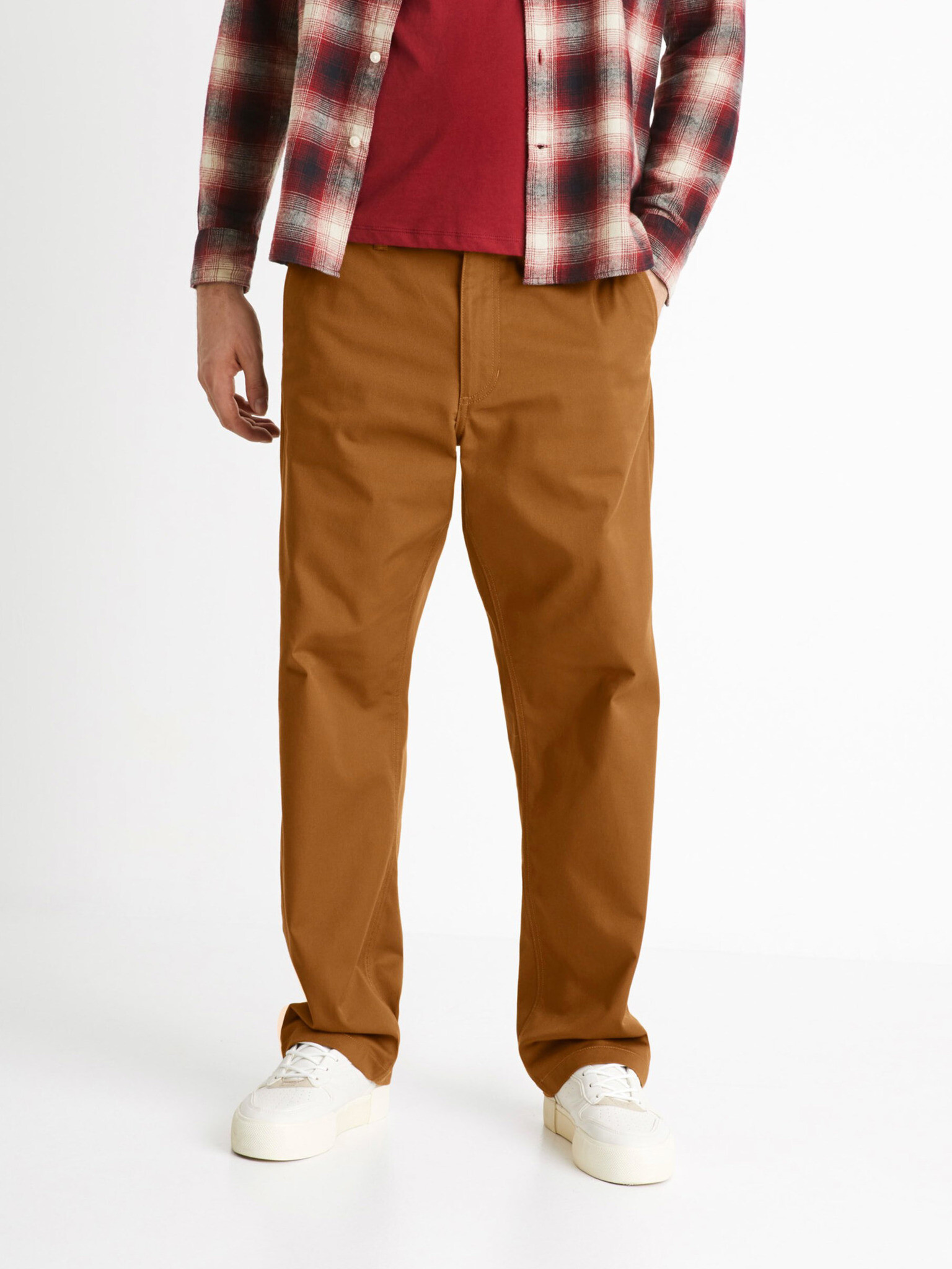 Celio Coloose1 Pantaloni Maro - Pled.ro