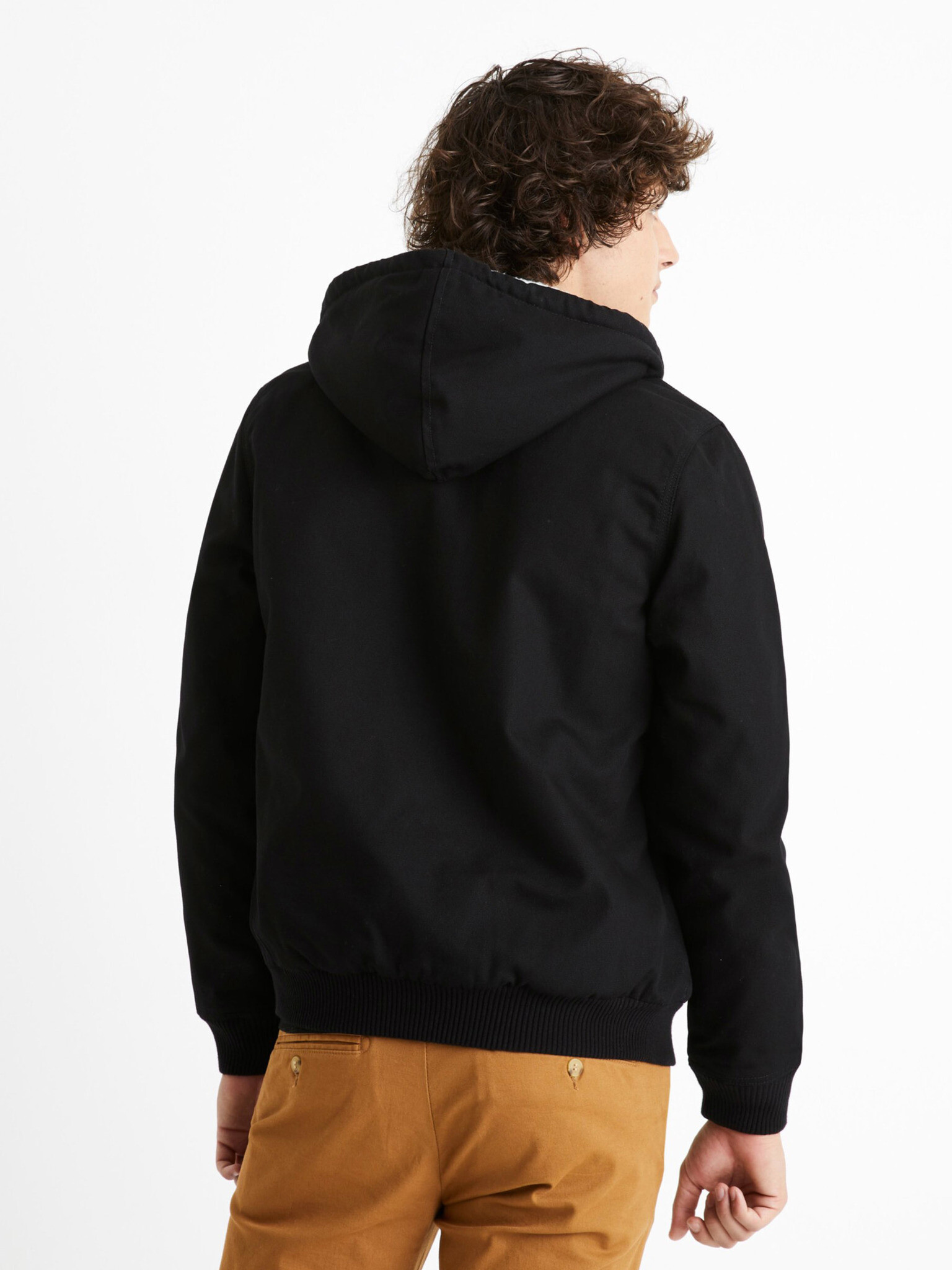 Celio Cuhoodie Jachetă Negru - Pled.ro