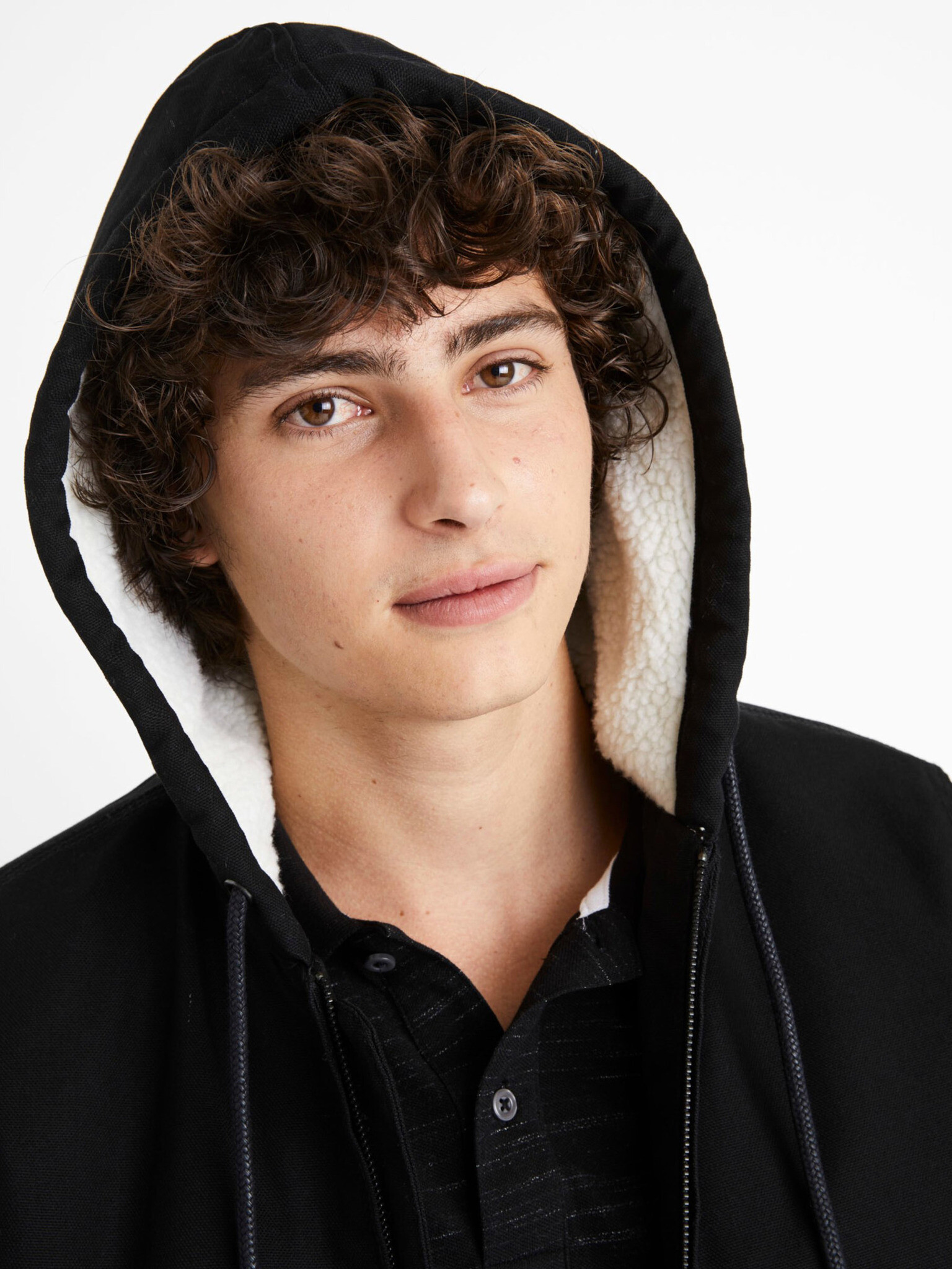 Celio Cuhoodie Jachetă Negru - Pled.ro