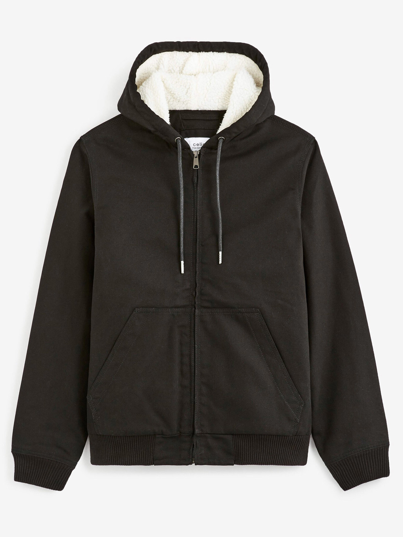 Celio Cuhoodie Jachetă Negru - Pled.ro