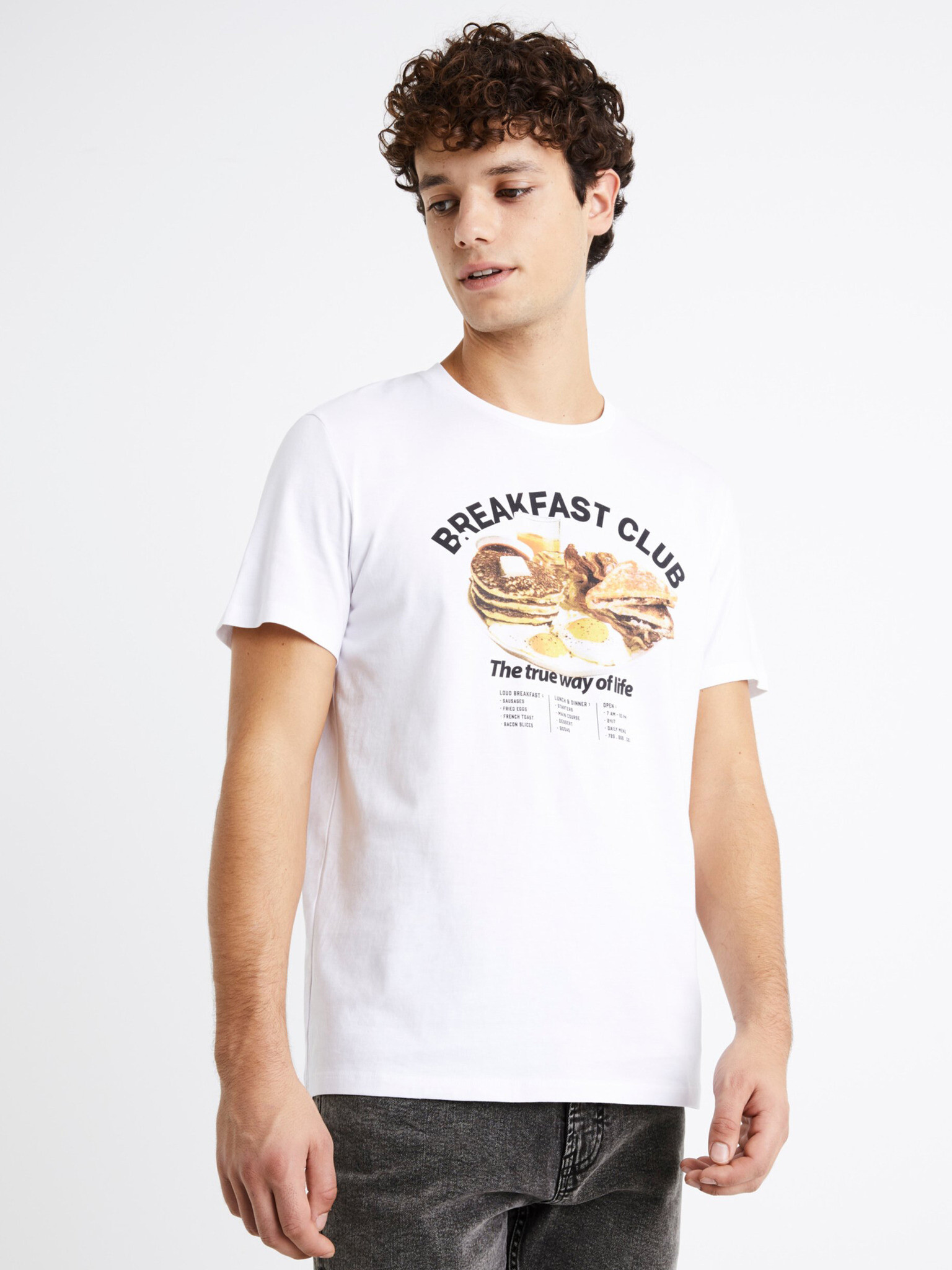 Celio Debreaki Tricou Alb - Pled.ro