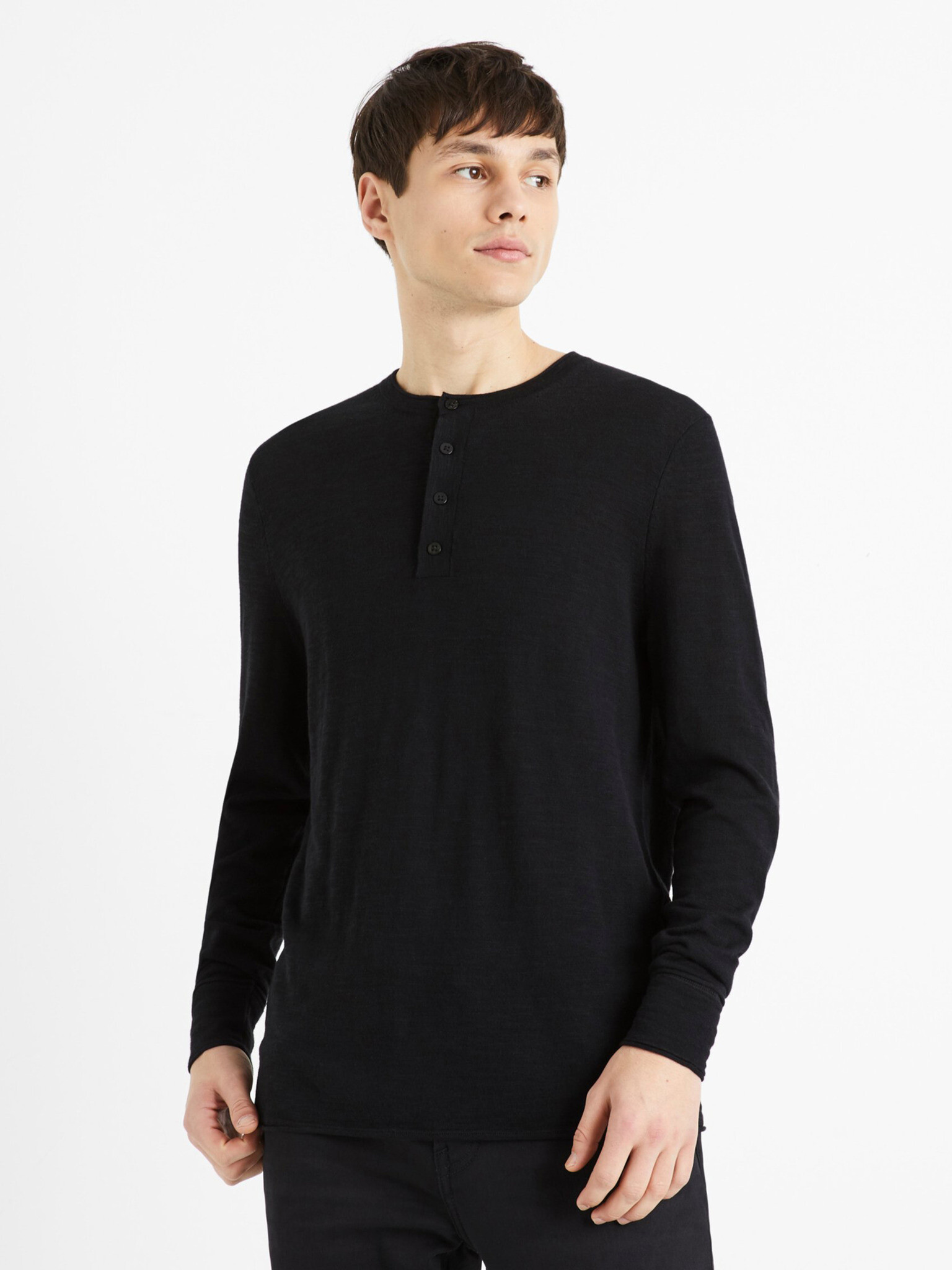 Celio Decanoe Pulover Negru - Pled.ro