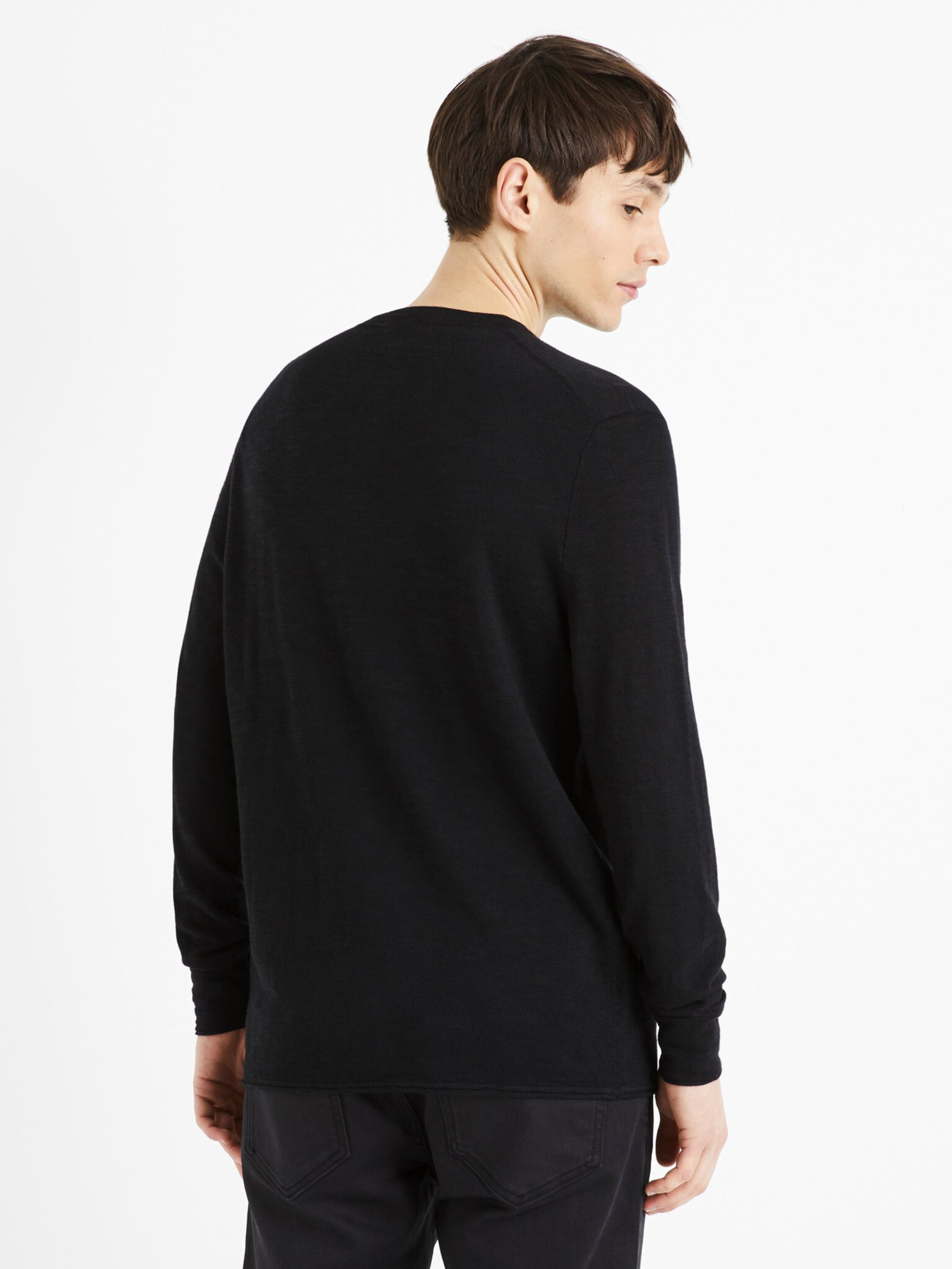 Celio Decanoe Pulover Negru - Pled.ro