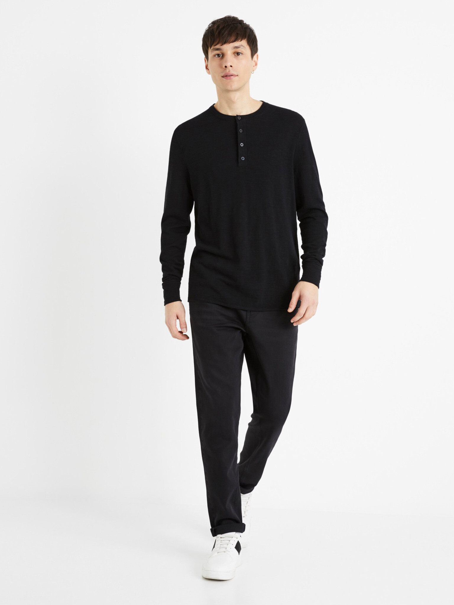 Celio Decanoe Pulover Negru - Pled.ro