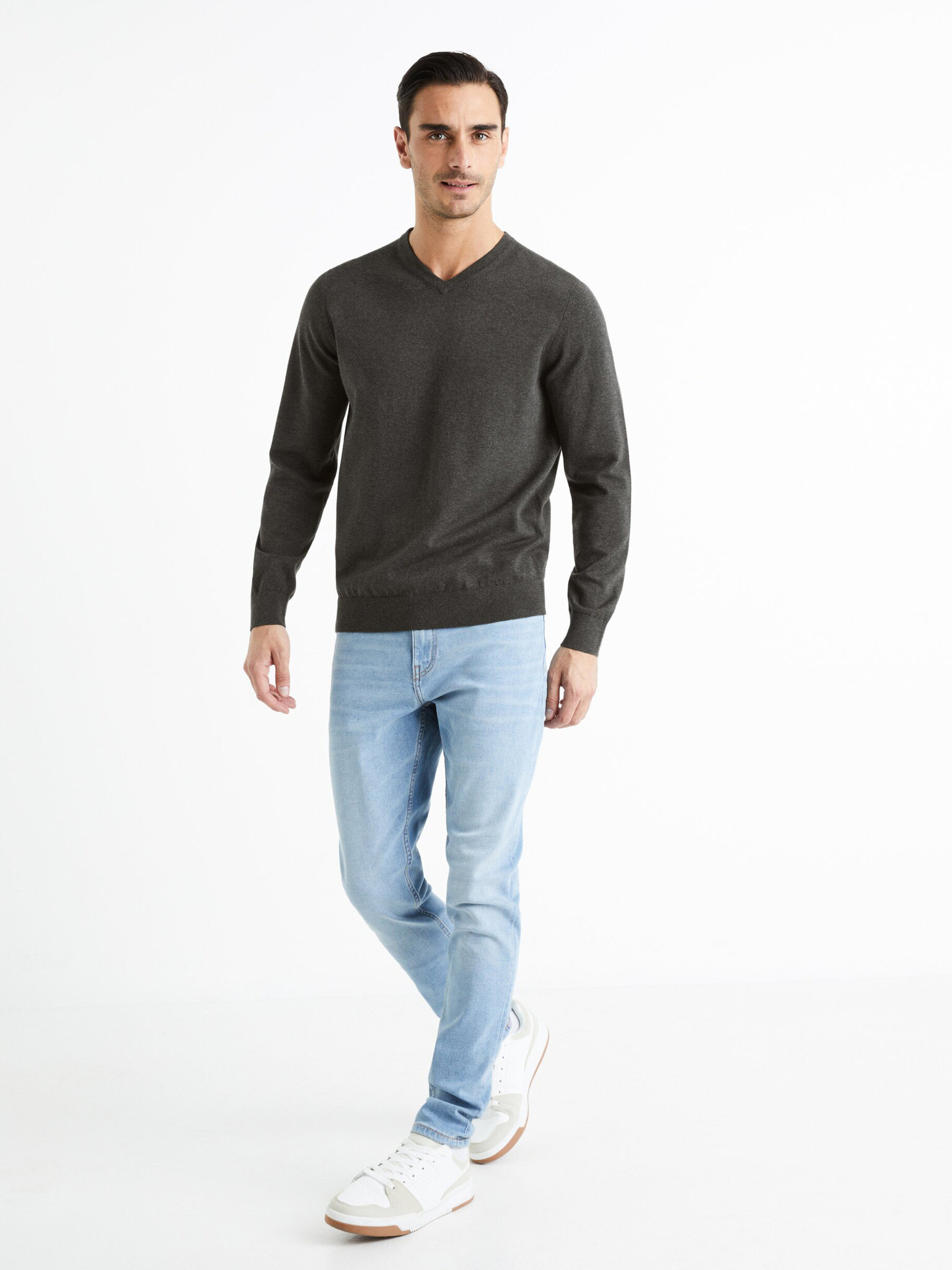 Celio Decotonv Pulover Gri - Pled.ro