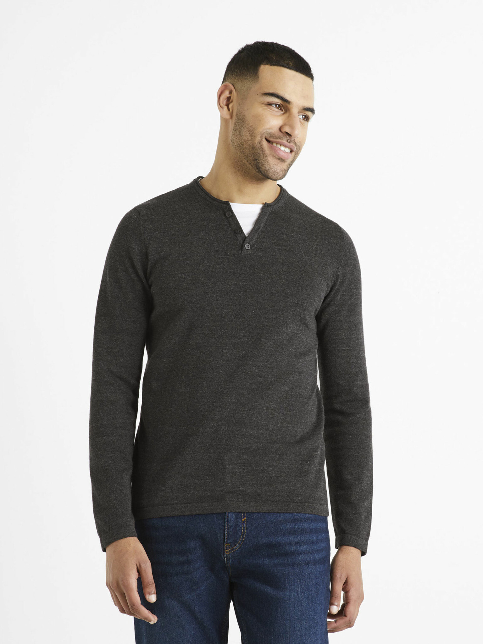 Celio Delano Pulover Negru - Pled.ro