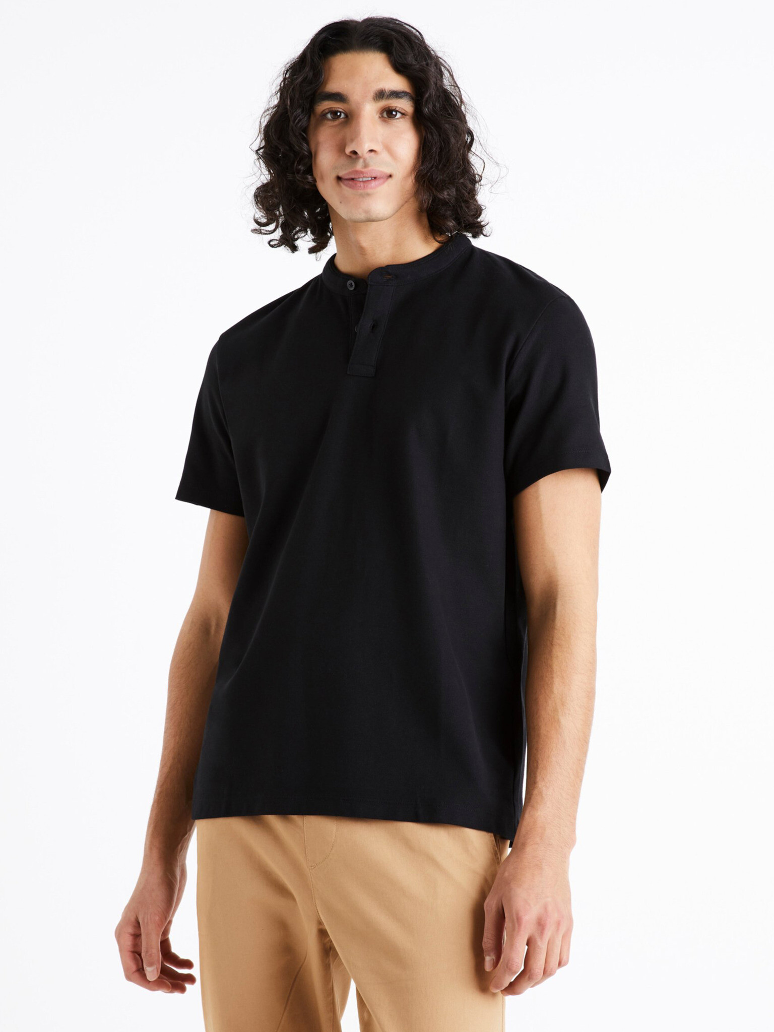 Celio Desohel Polo Tricou Negru - Pled.ro