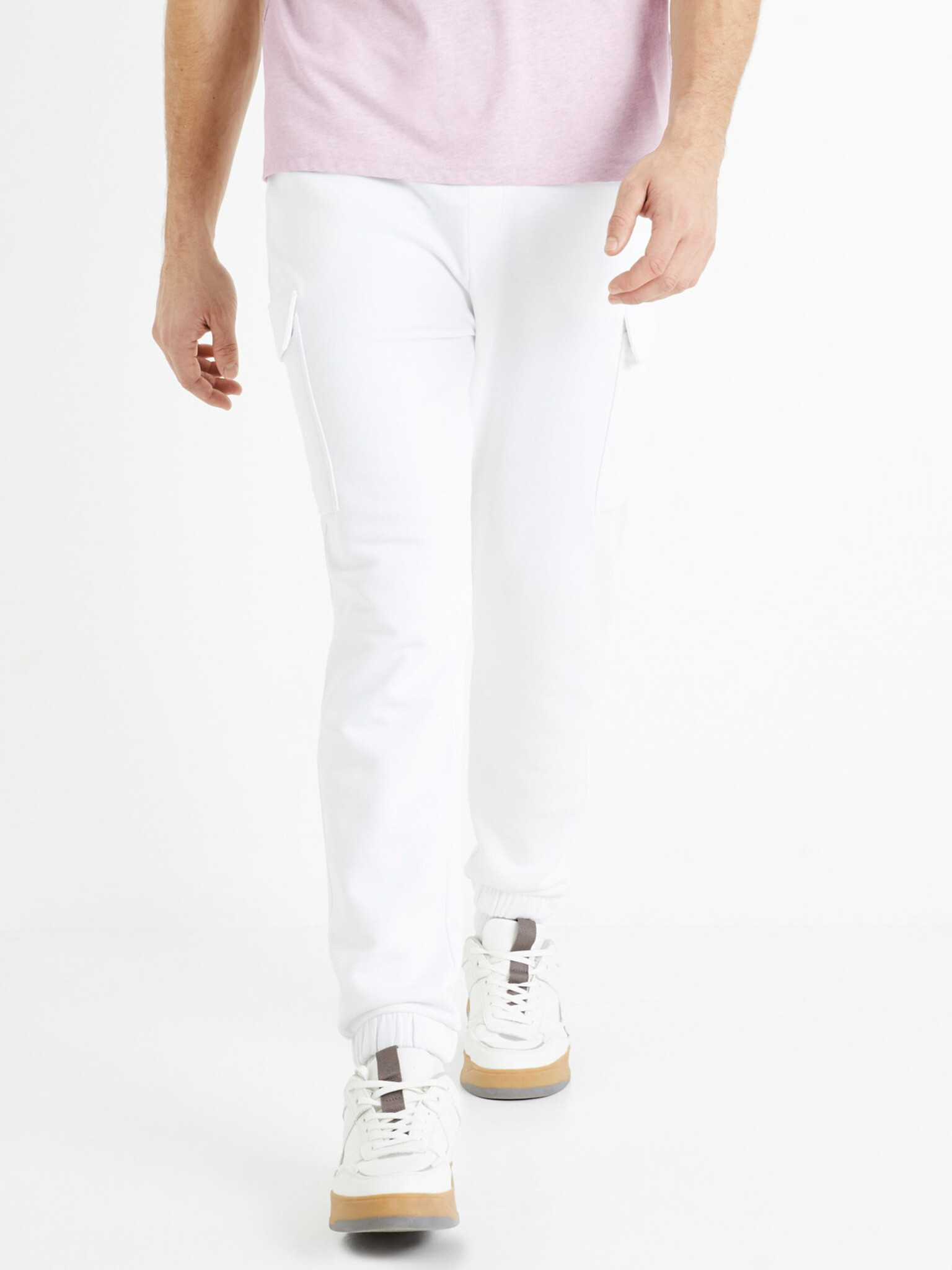 Celio Domonday Pantaloni Alb - Pled.ro