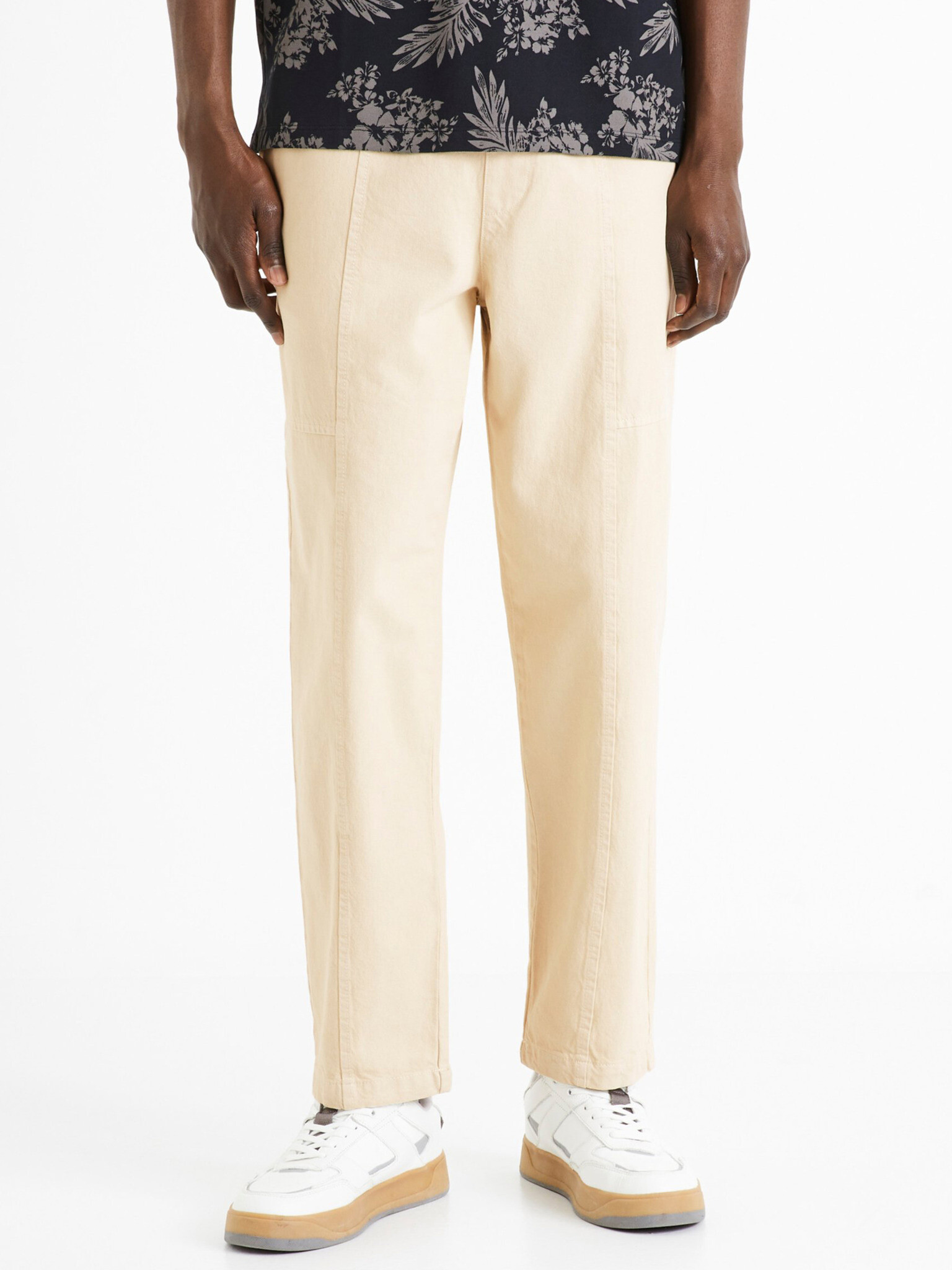 Celio Dorust Pantaloni Alb - Pled.ro