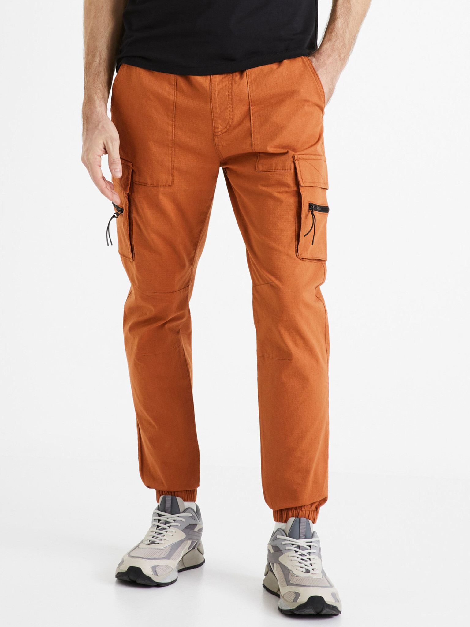 Celio Dozip Pantaloni Portocaliu - Pled.ro