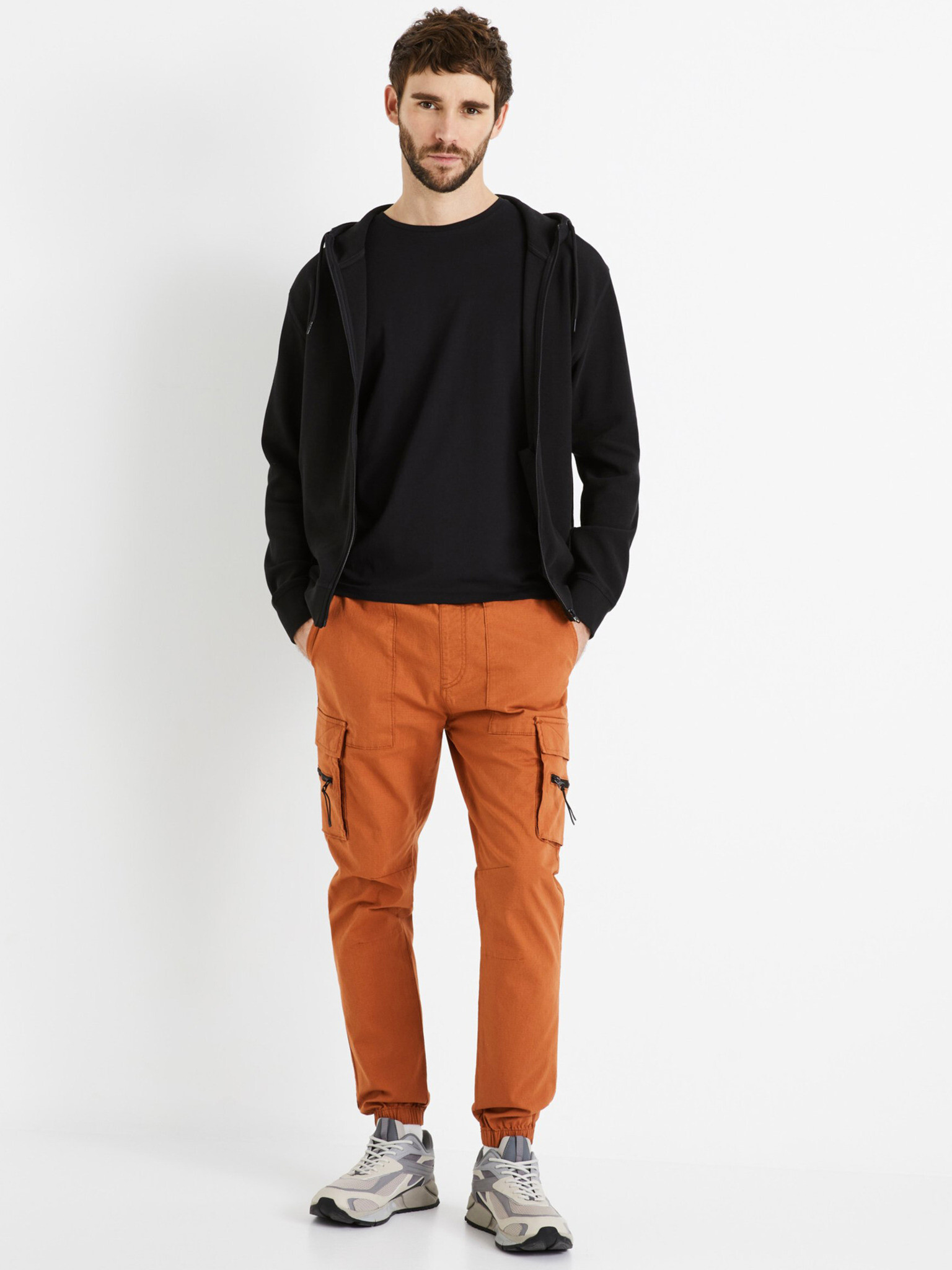 Celio Dozip Pantaloni Portocaliu - Pled.ro