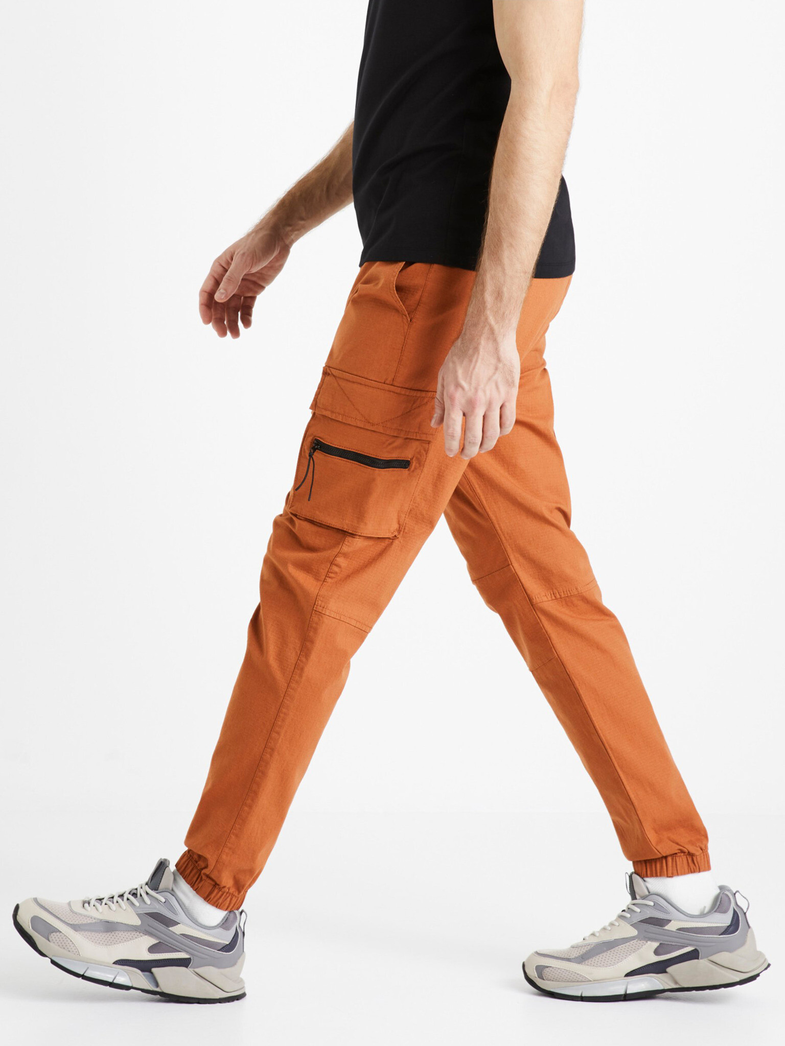 Celio Dozip Pantaloni Portocaliu - Pled.ro