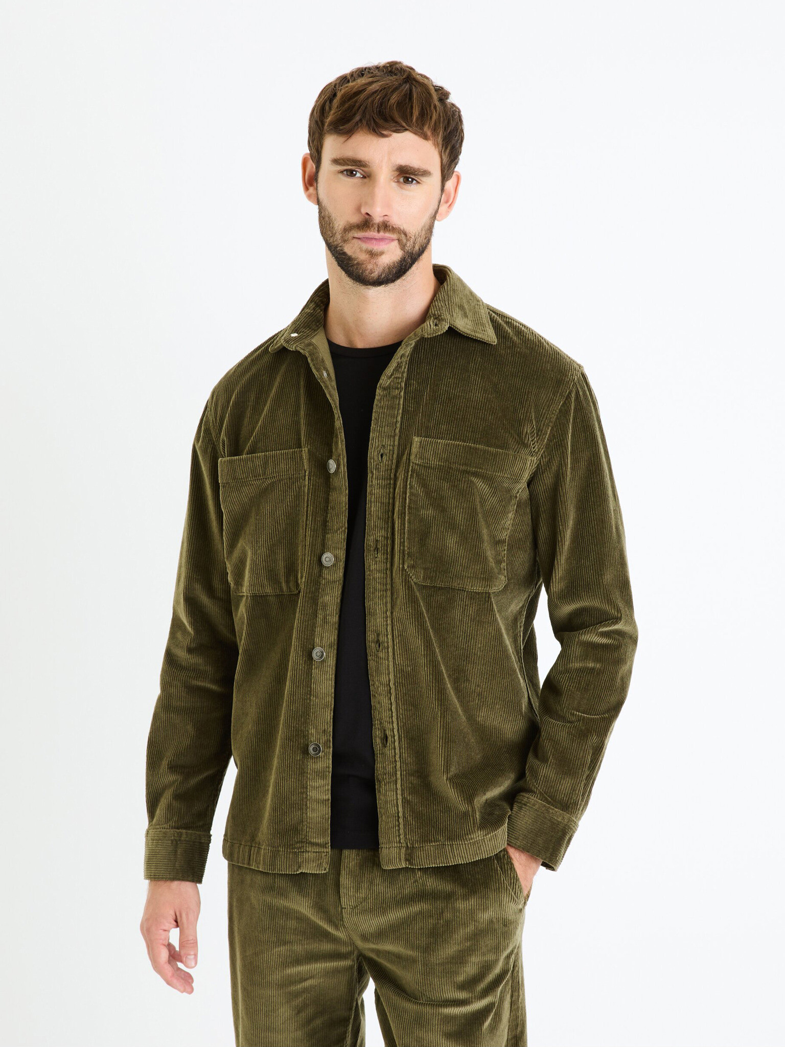 Celio Favelvet Jachetă Verde - Pled.ro