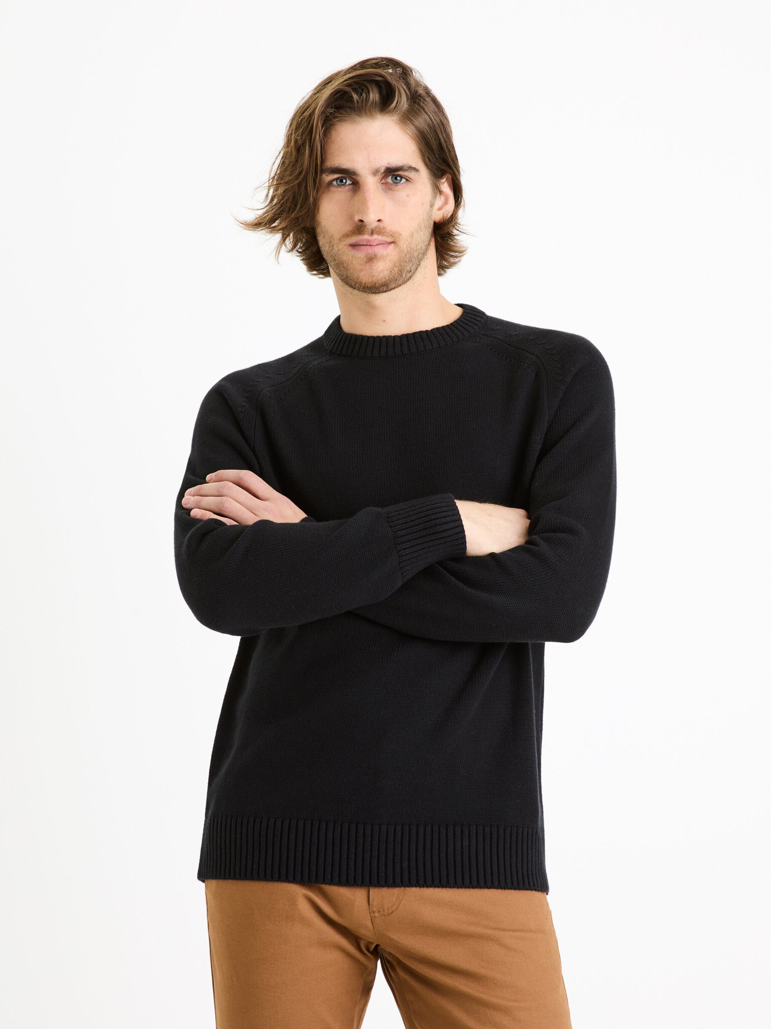 Celio Febasic Pulover Negru - Pled.ro