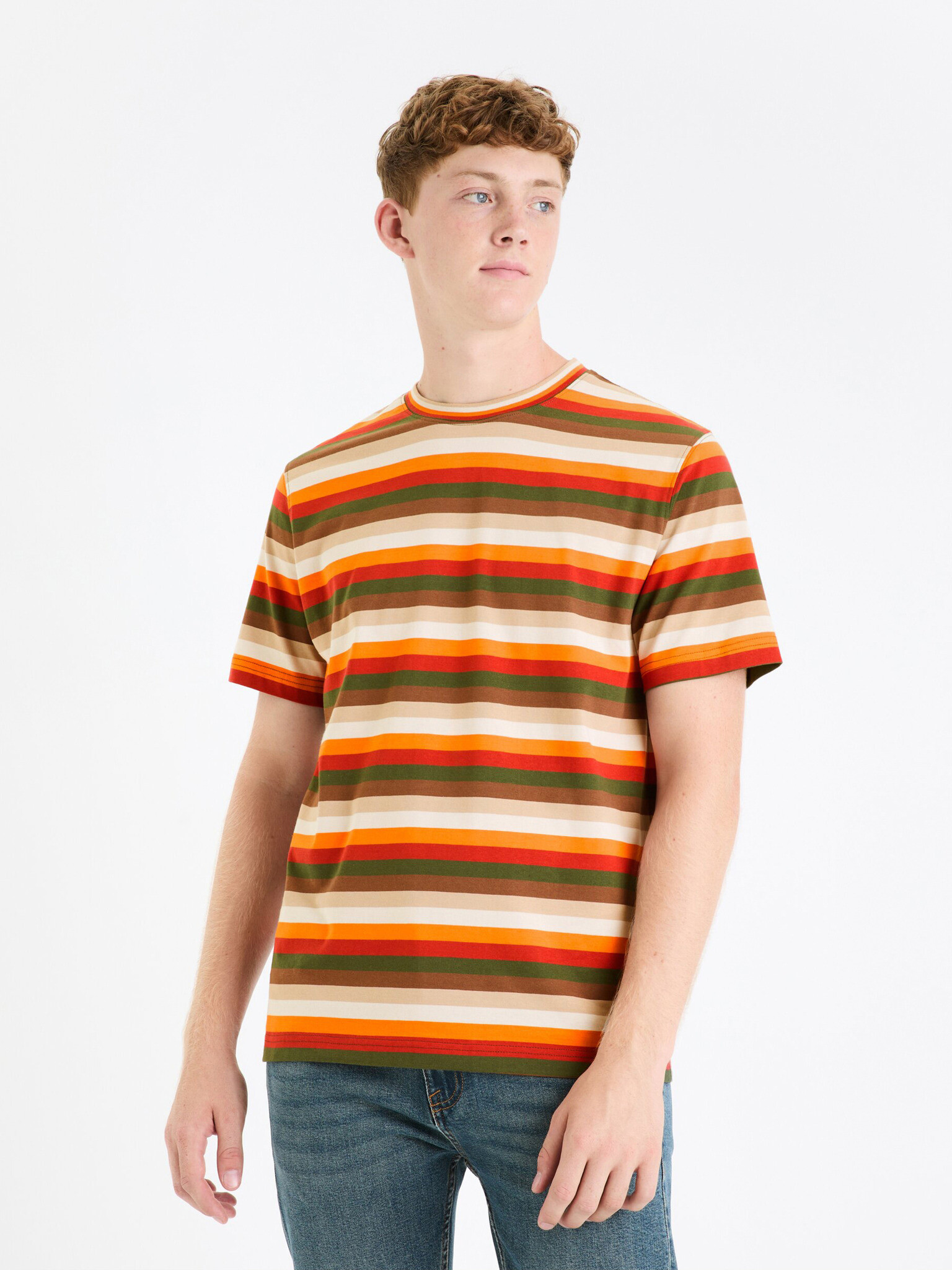 Celio Fecolore Tricou Bej - Pled.ro