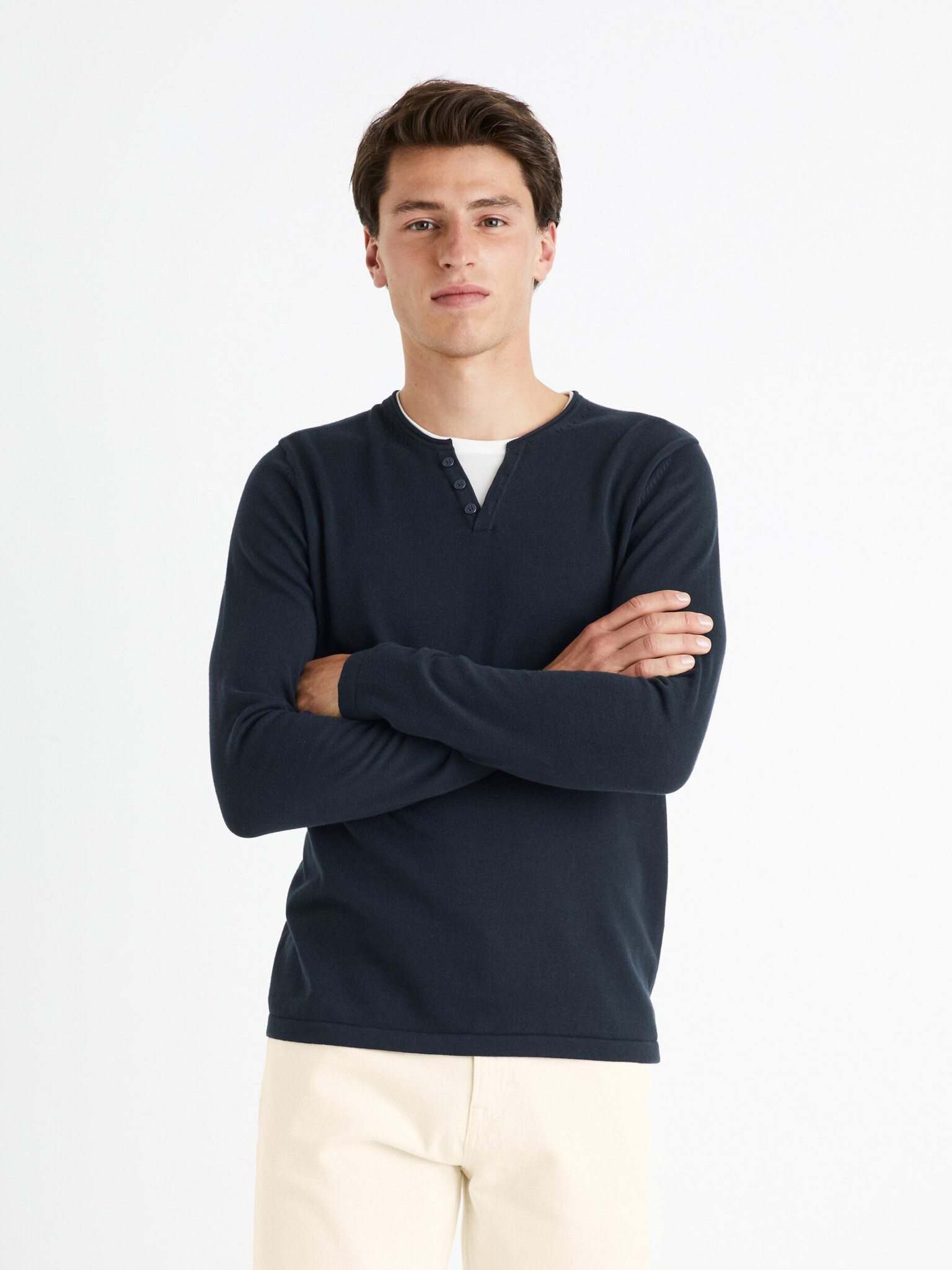 Celio Felano Pulover Albastru - Pled.ro