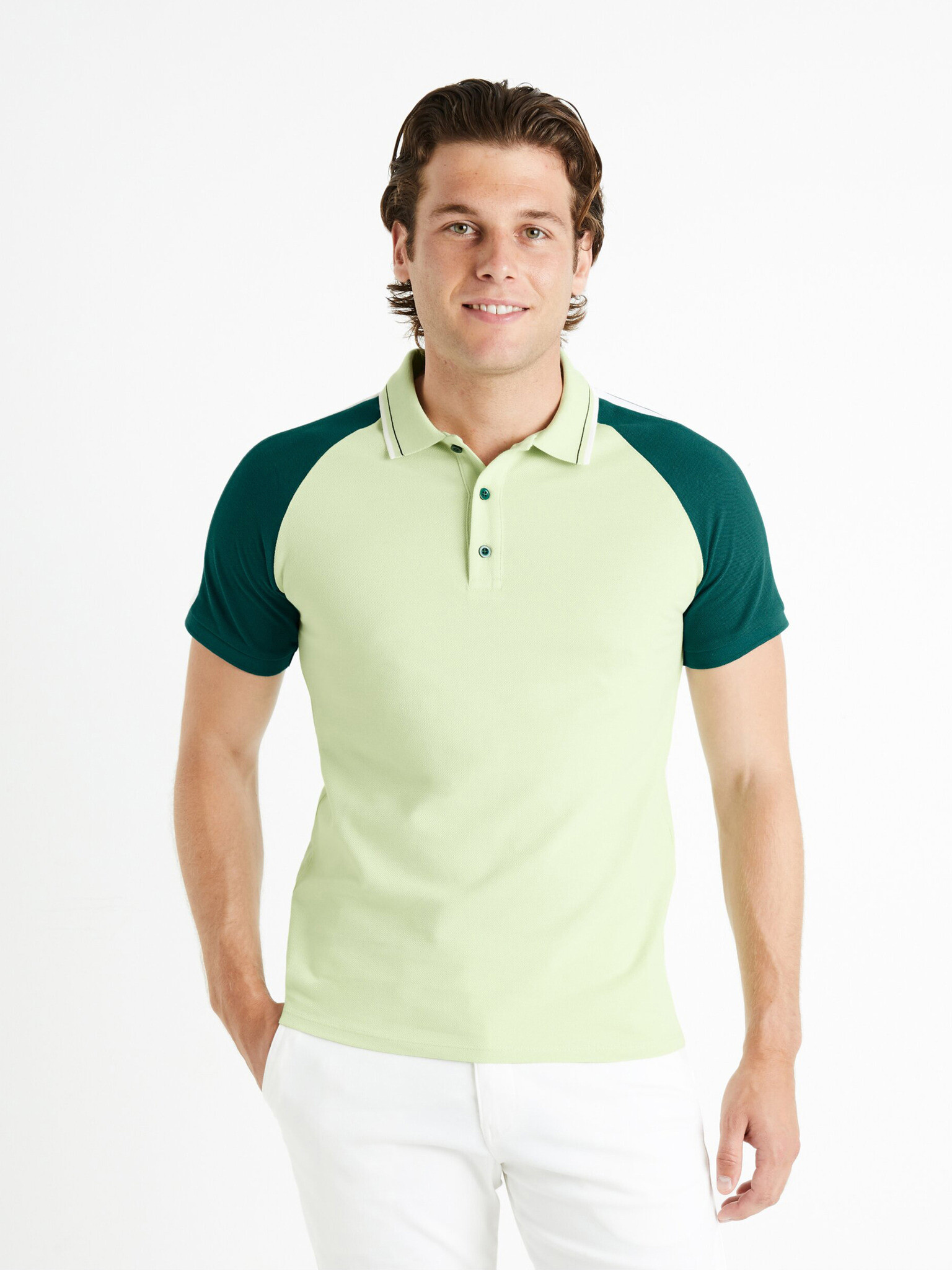 Celio Feprima Tricou Verde - Pled.ro