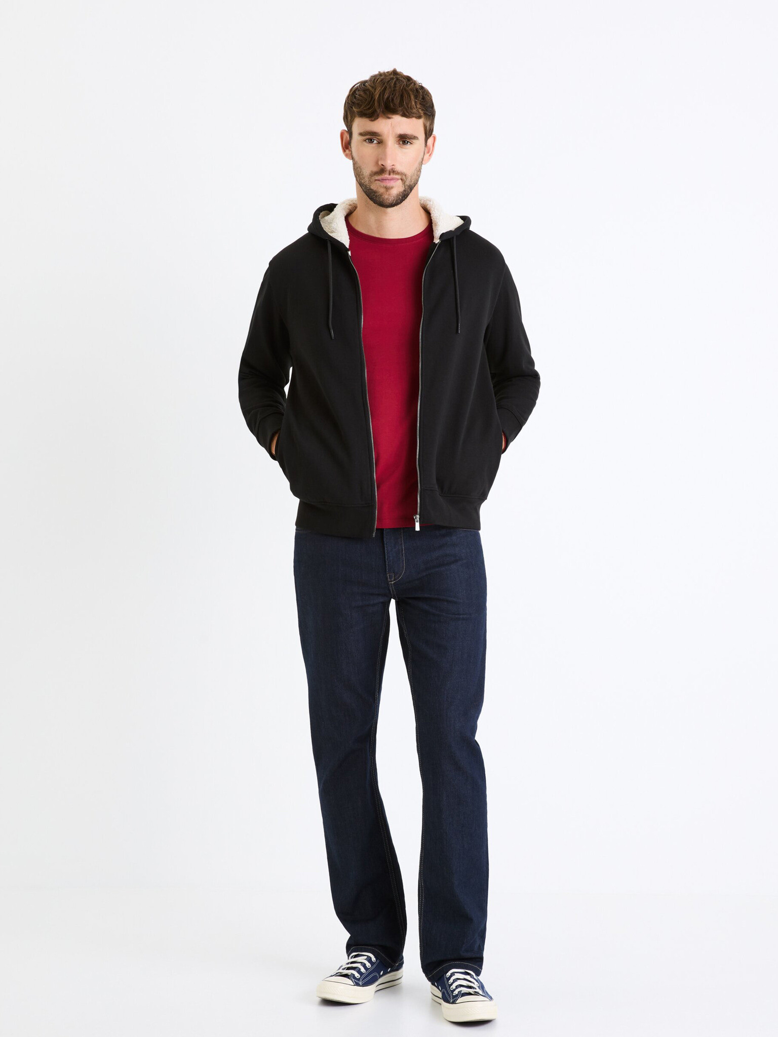 Celio Fesherpax Hanorac Negru - Pled.ro