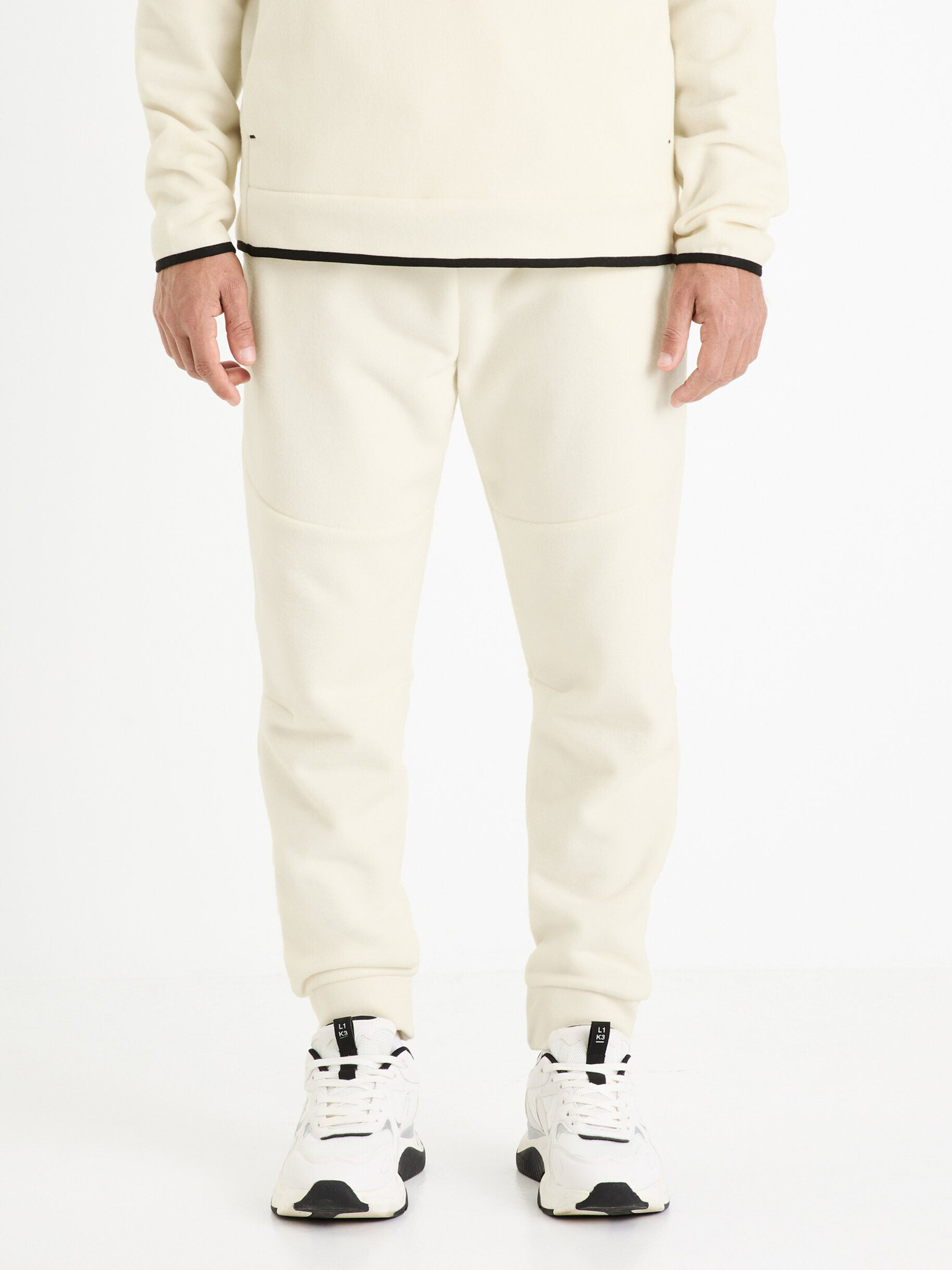 Celio Focoldyoke Pantaloni de trening Alb - Pled.ro