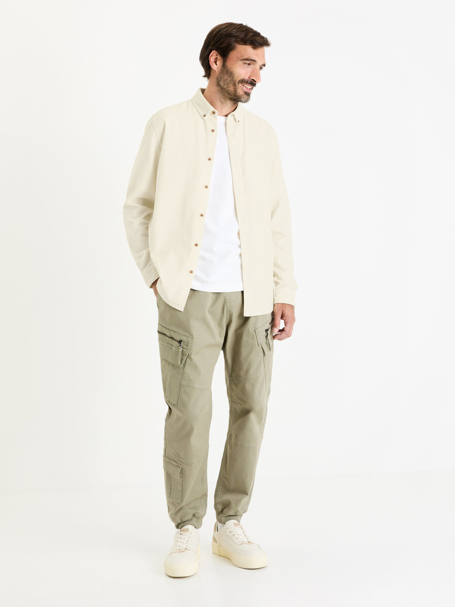 Celio Focoton Pantaloni Verde - Pled.ro