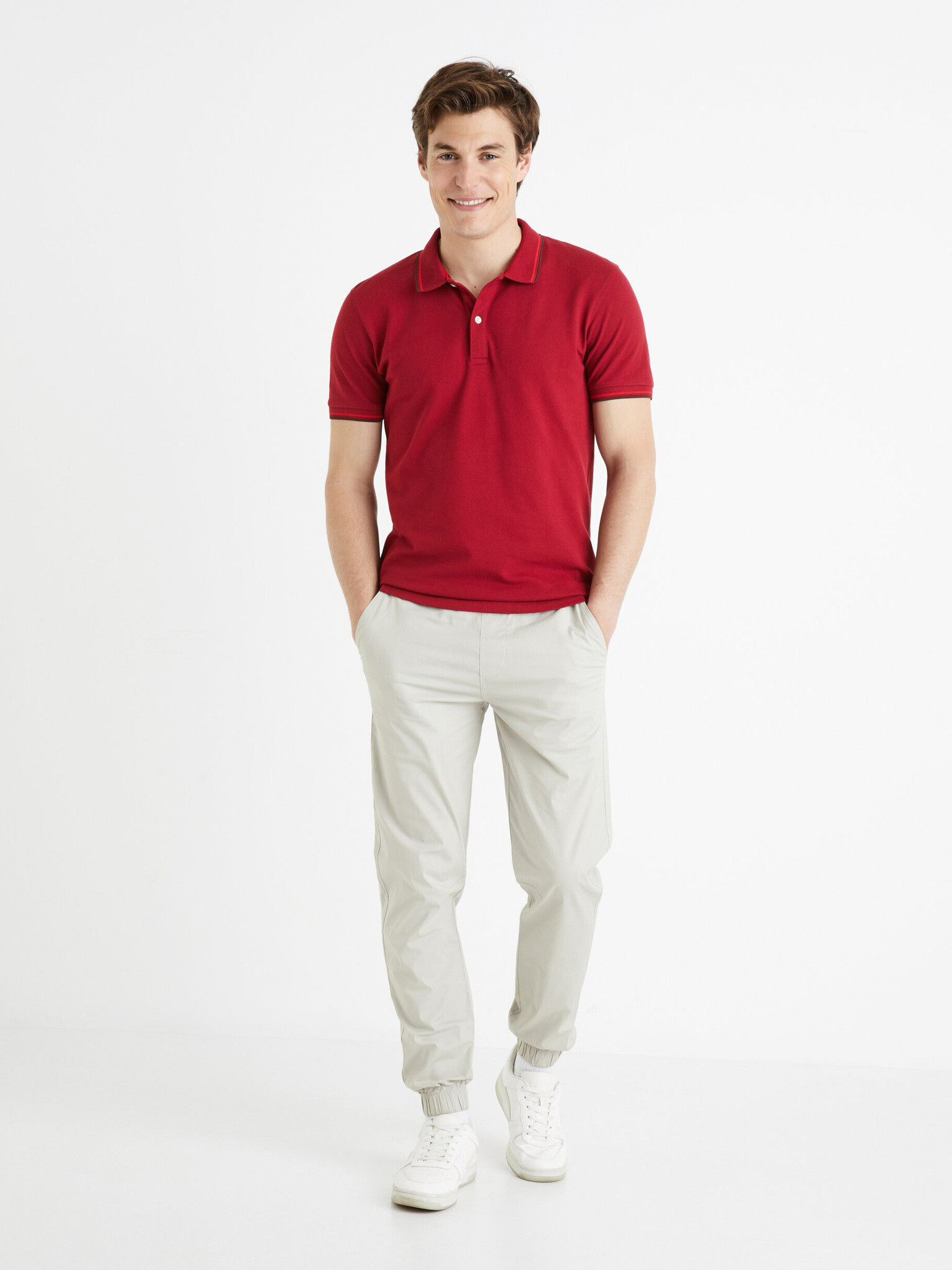 Celio Focyrus Pantaloni Gri - Pled.ro