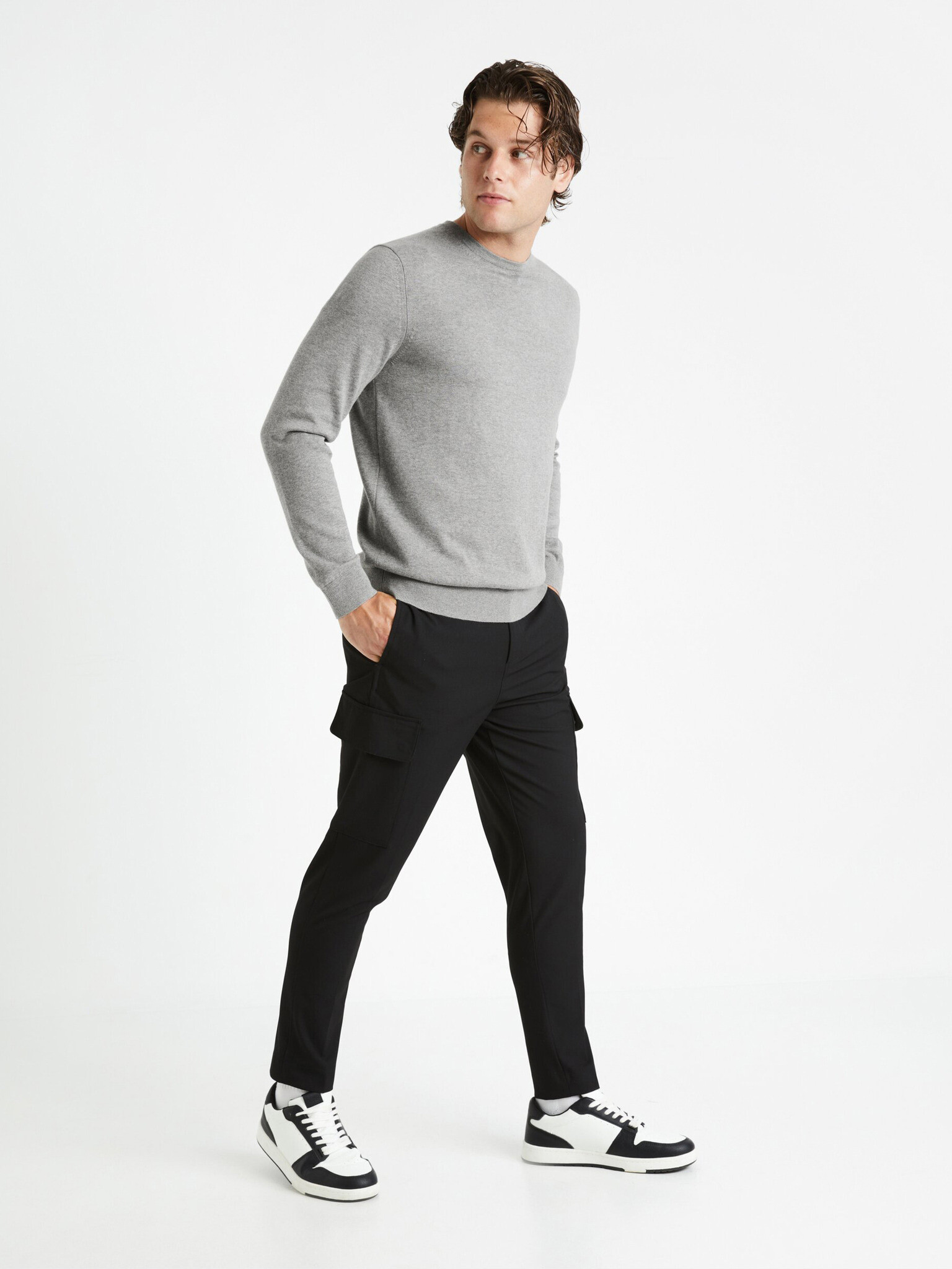 Celio Fogo Pantaloni de trening Negru - Pled.ro