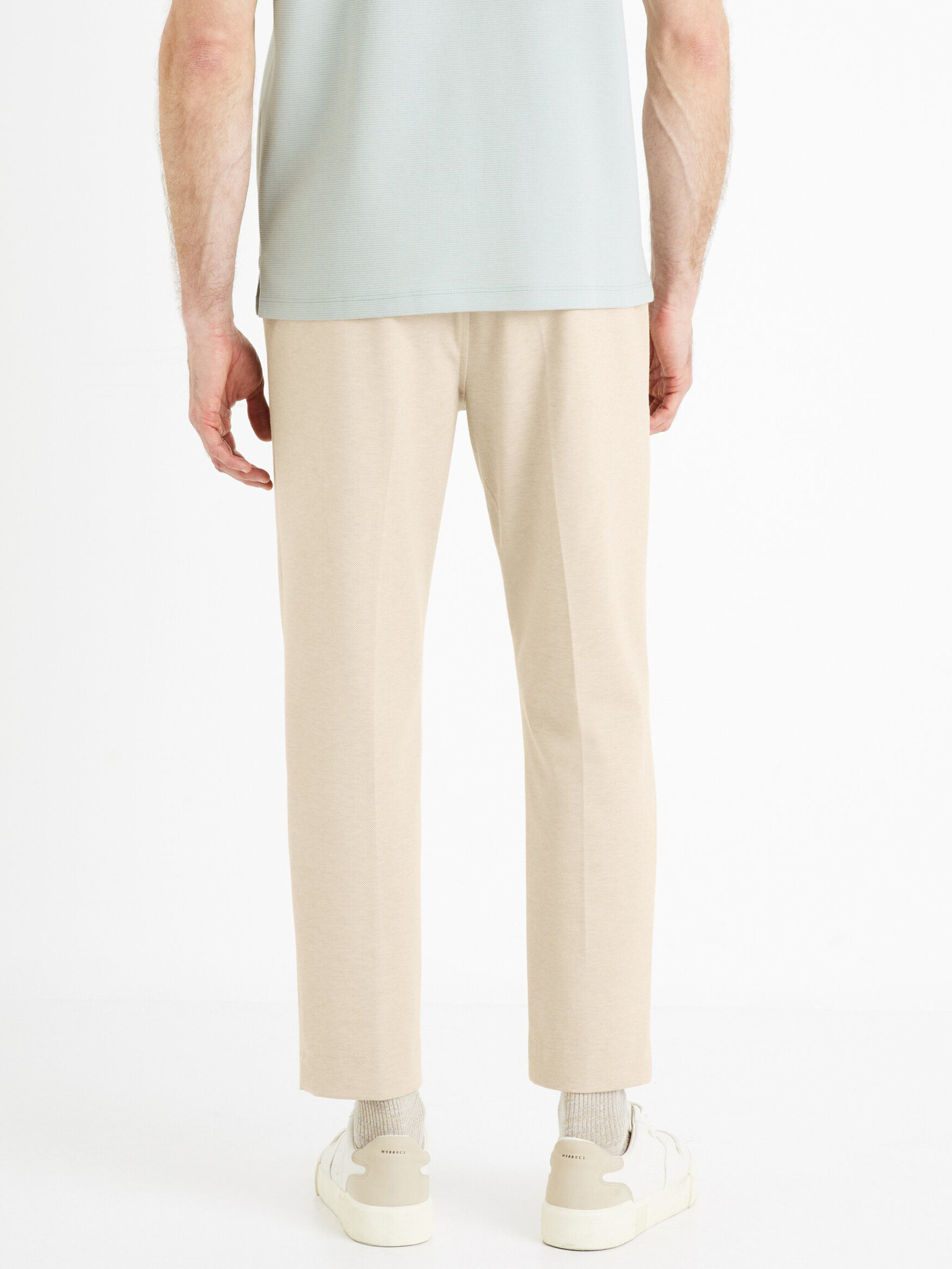 Celio Fopick Pantaloni Alb - Pled.ro