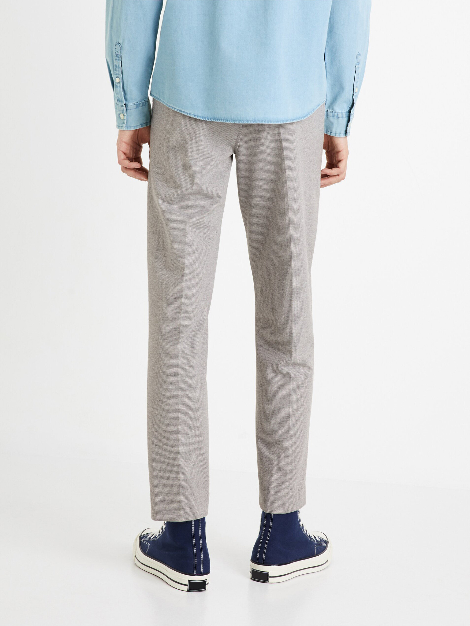 Celio Fopick Pantaloni Gri - Pled.ro