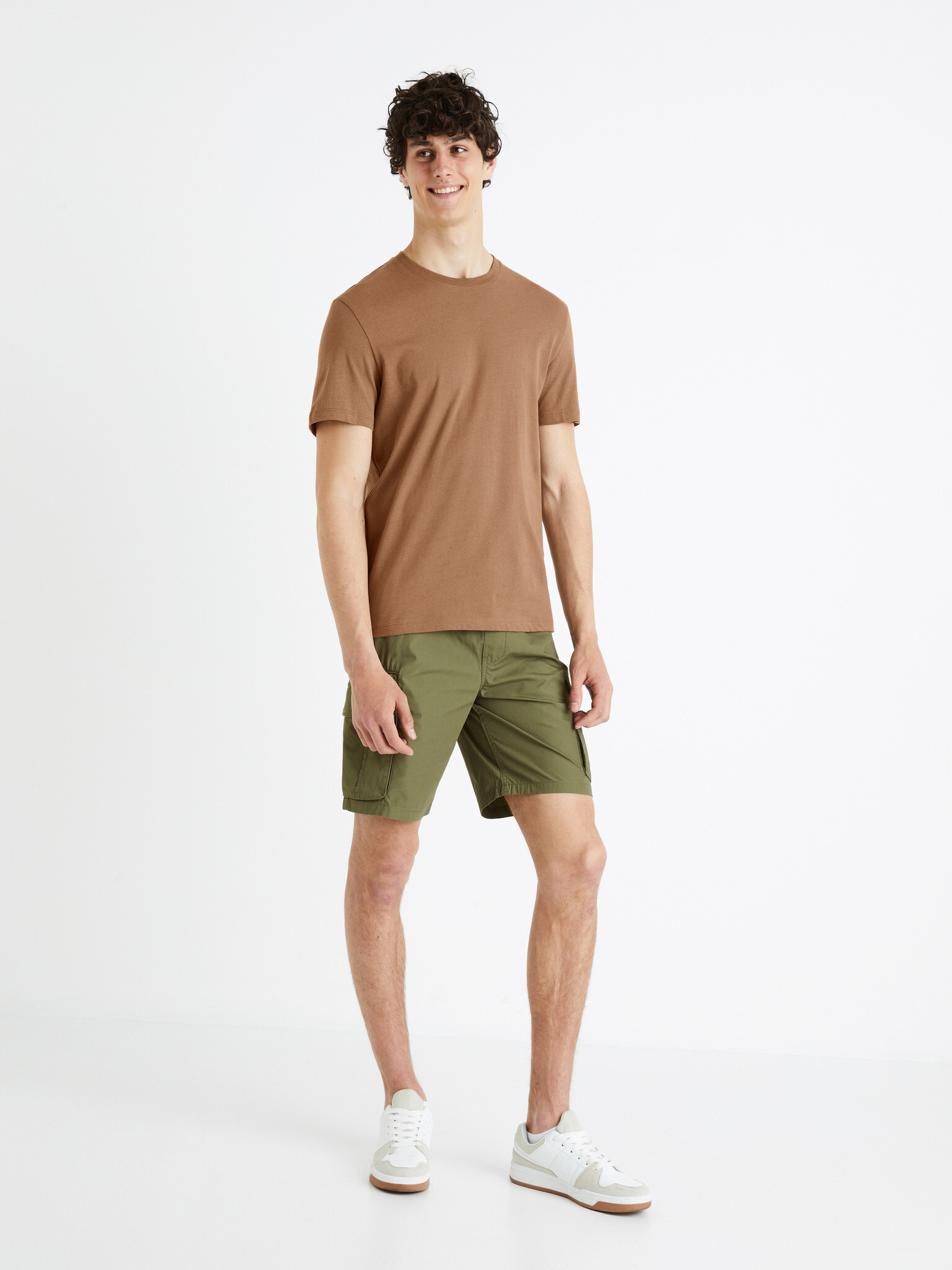 Celio Fostopbm Pantaloni scurți Verde - Pled.ro