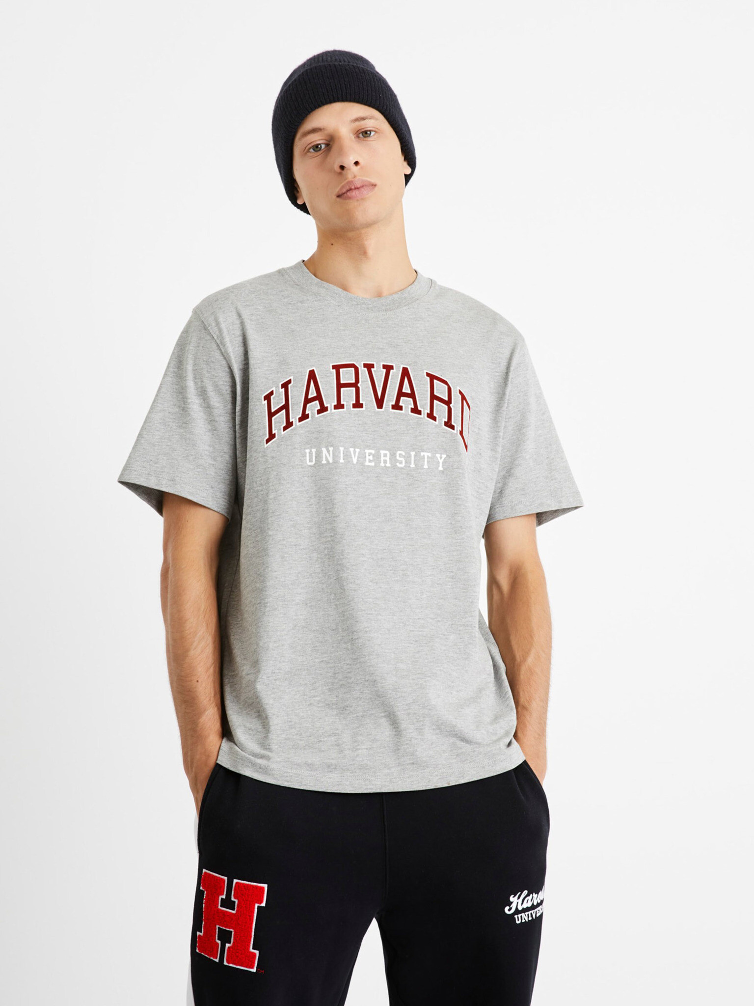 Celio Harvard University Tricou Gri - Pled.ro