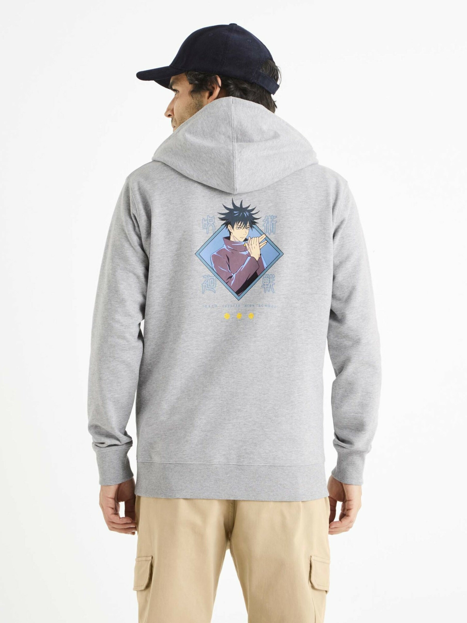 Celio Jujutsu Kaisen Hanorac Gri - Pled.ro