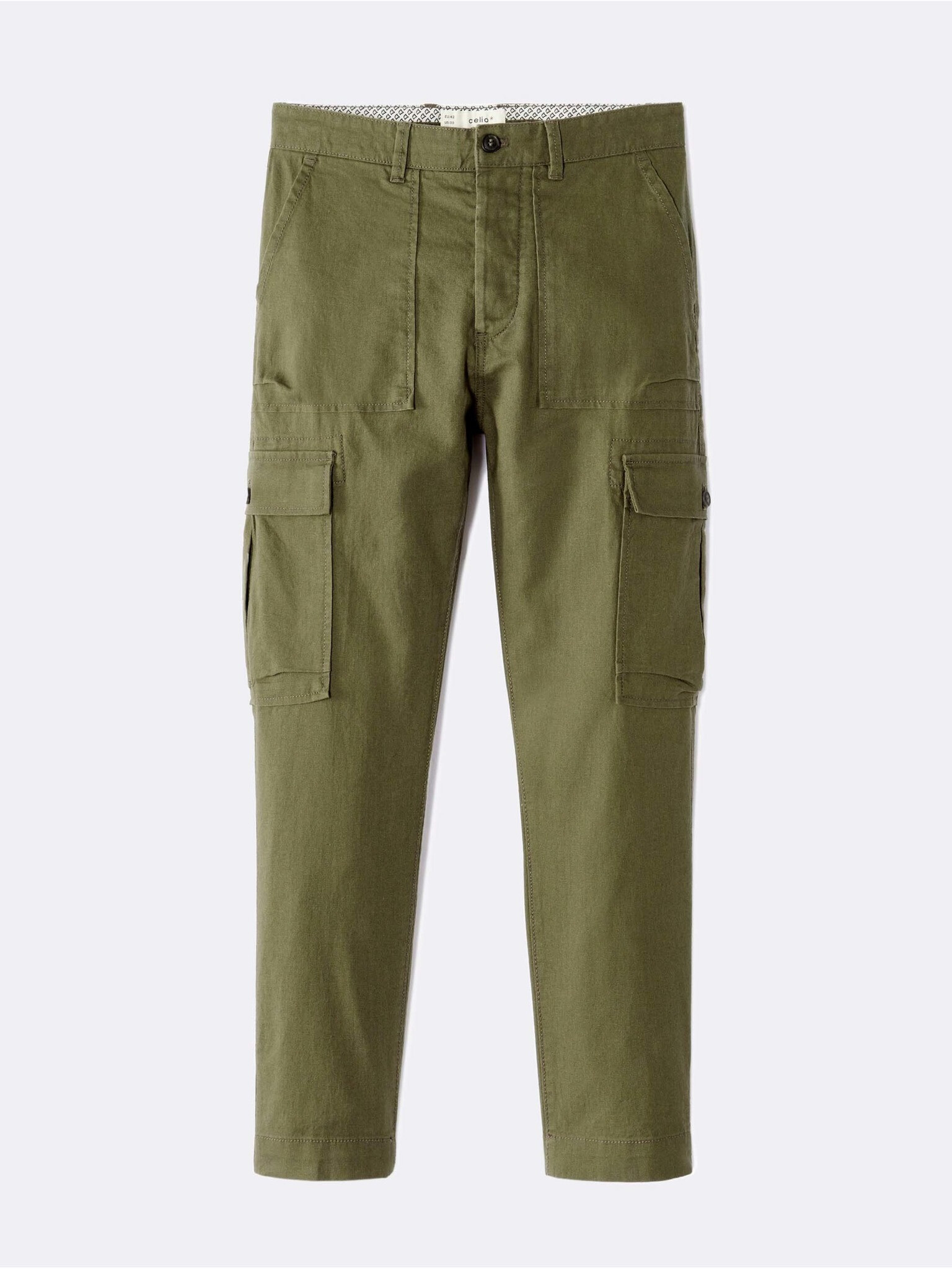 Celio Loking Pantaloni Verde - Pled.ro