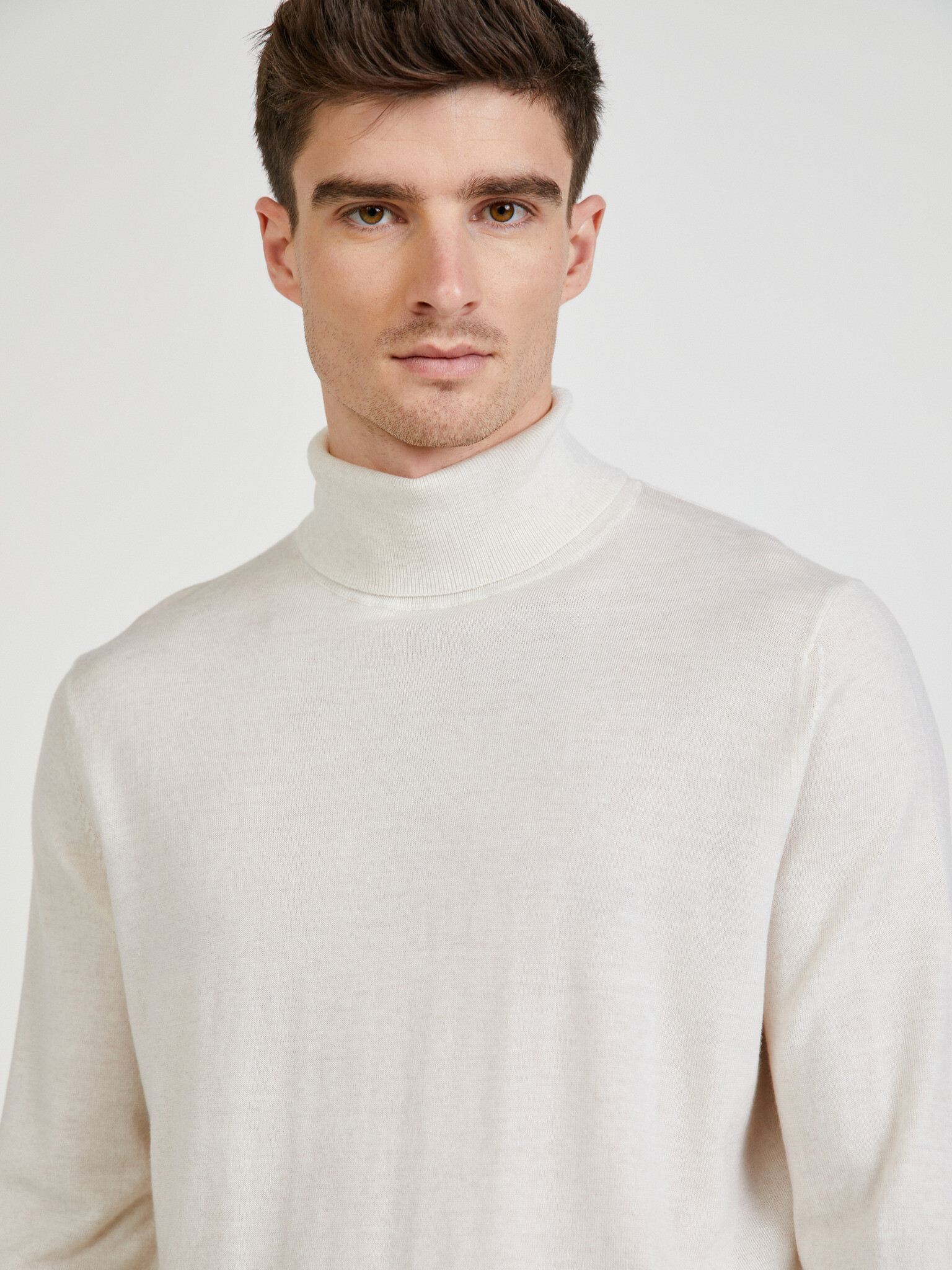 Celio Menos Turtleneck Alb - Pled.ro