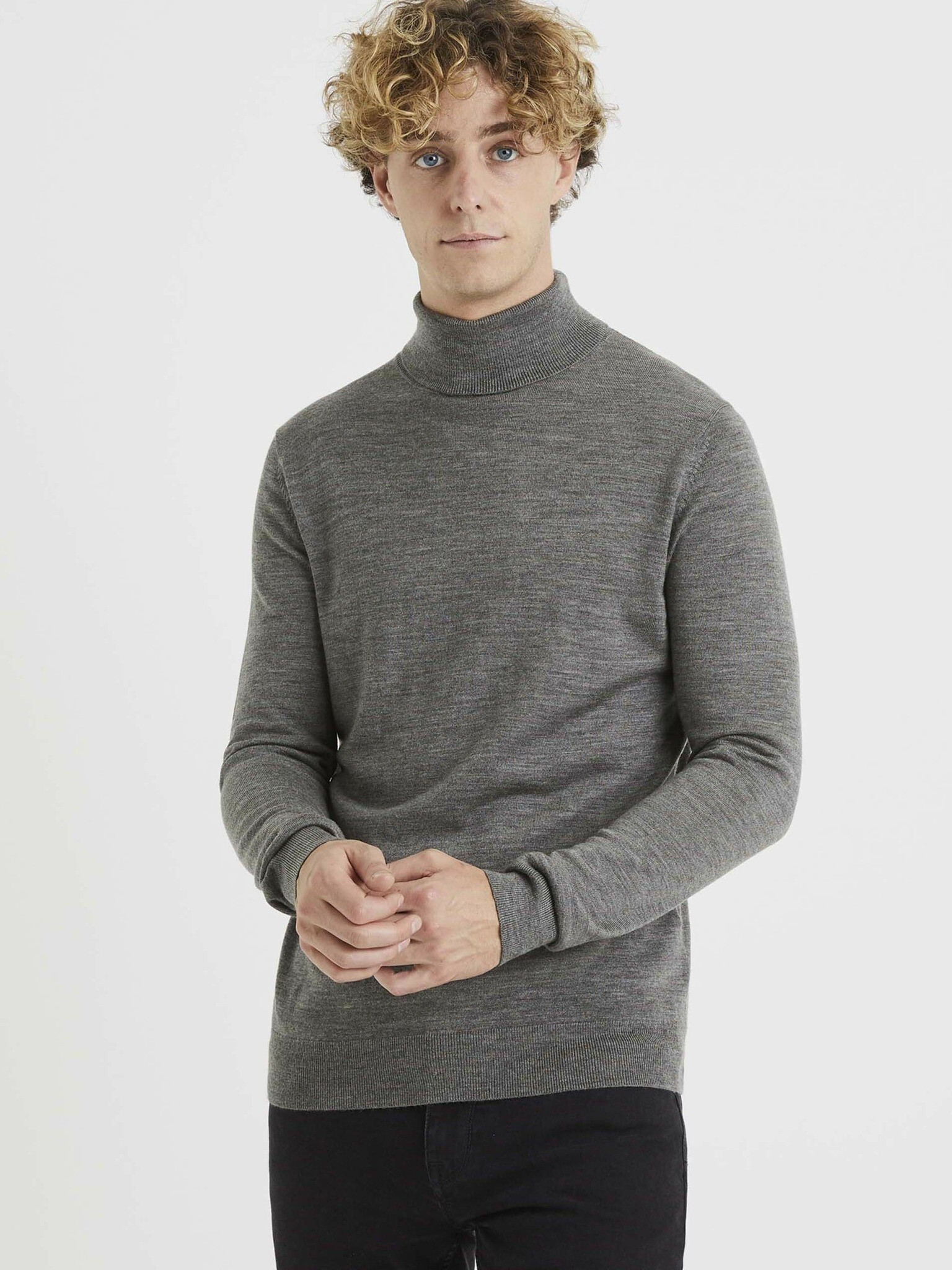 Celio Menos Turtleneck Gri - Pled.ro