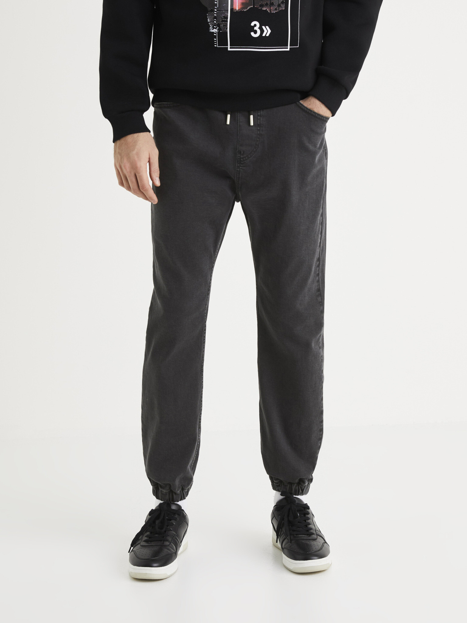 Celio Pantaloni Negru - Pled.ro